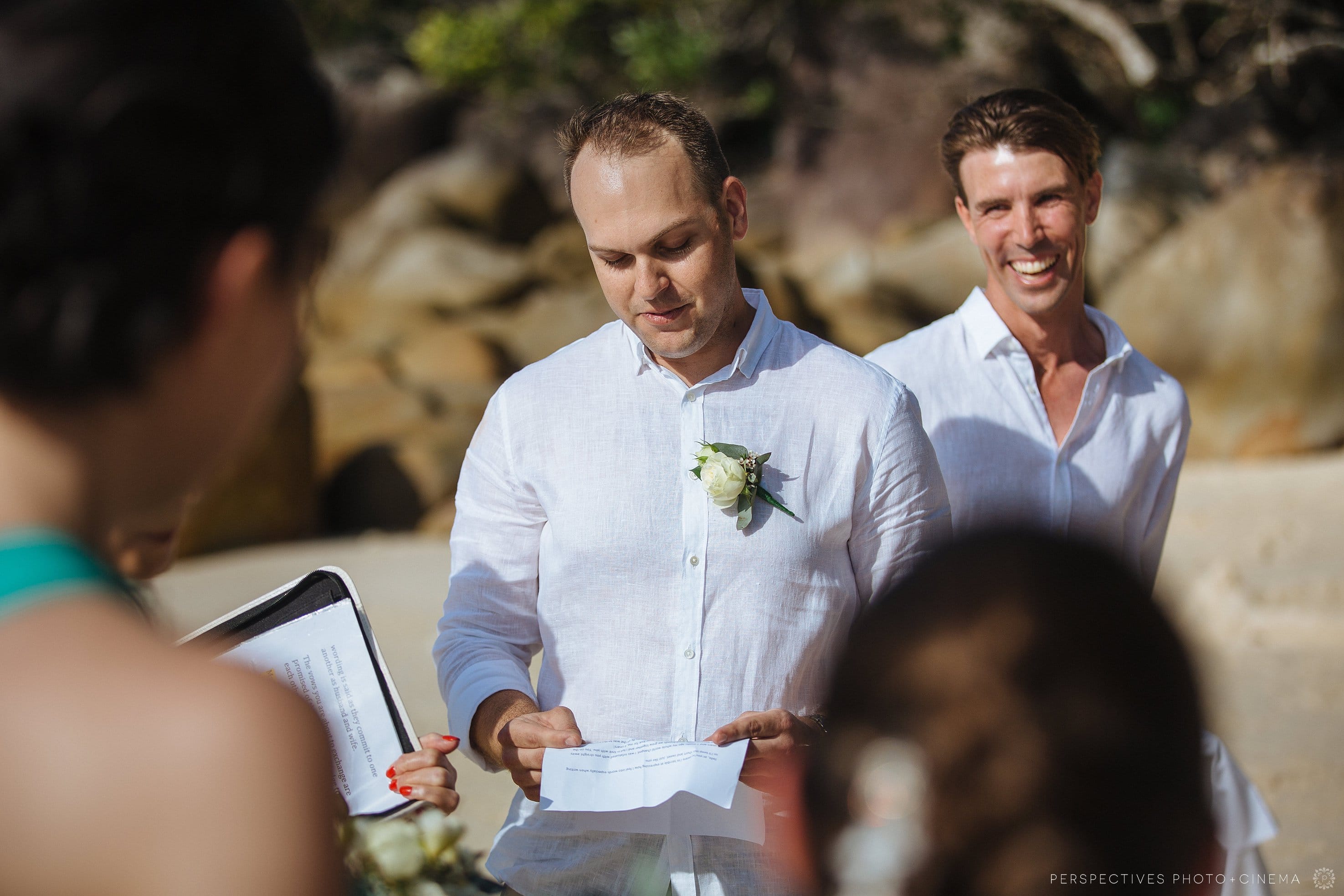Nudey Beach Fitzroy Island wedding