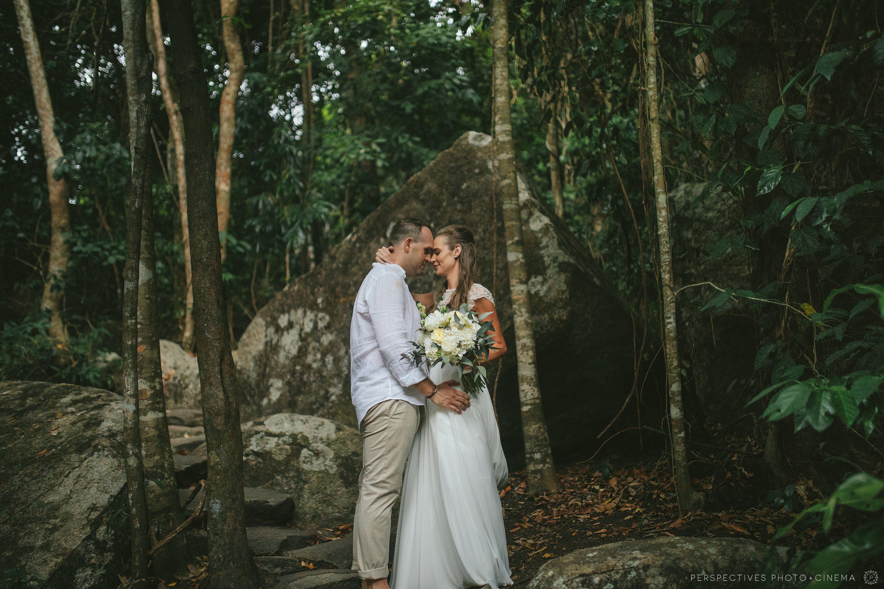 Fitzroy Island sunset wedding photos