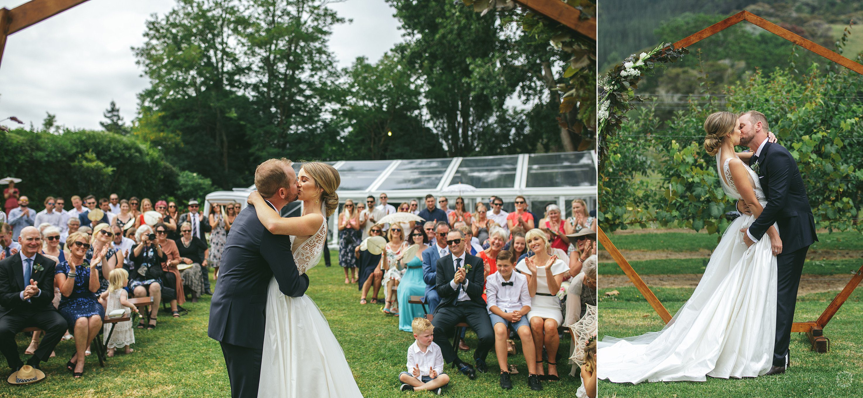 First kiss from two angles