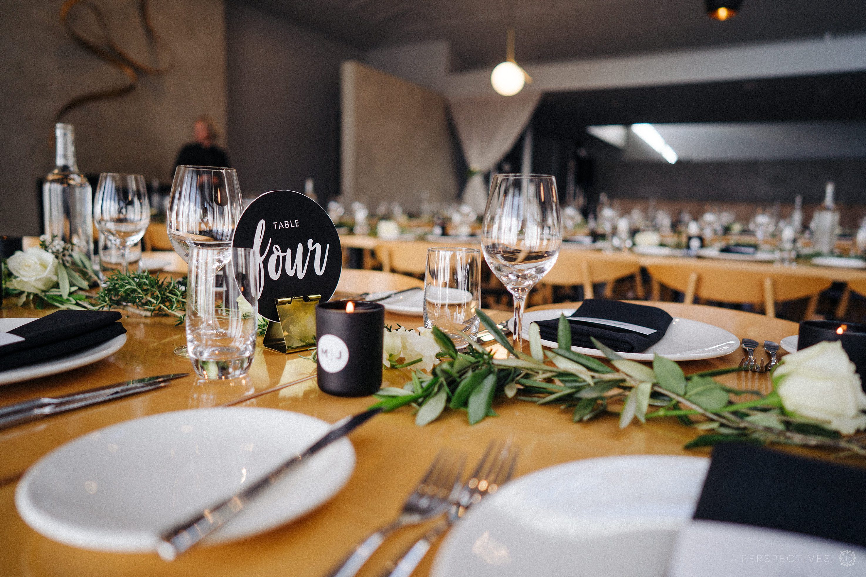 Detail photos of wedding table setting