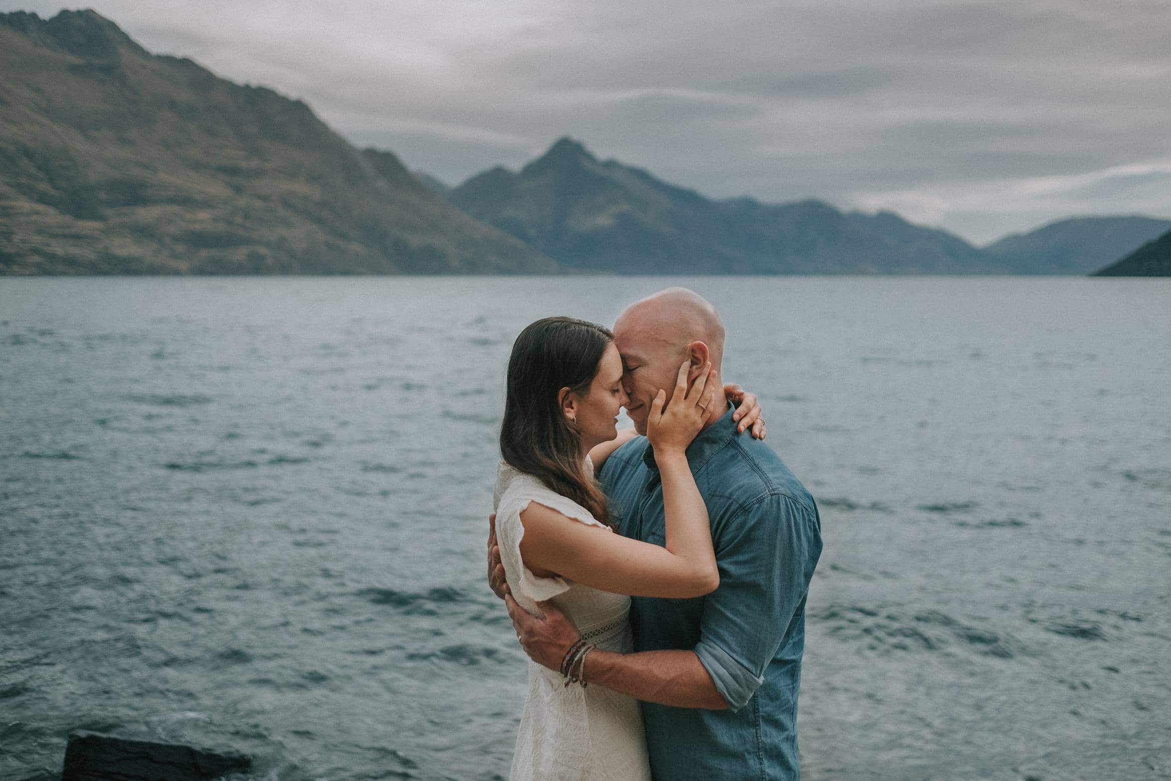 Queenstown lake engagement session
