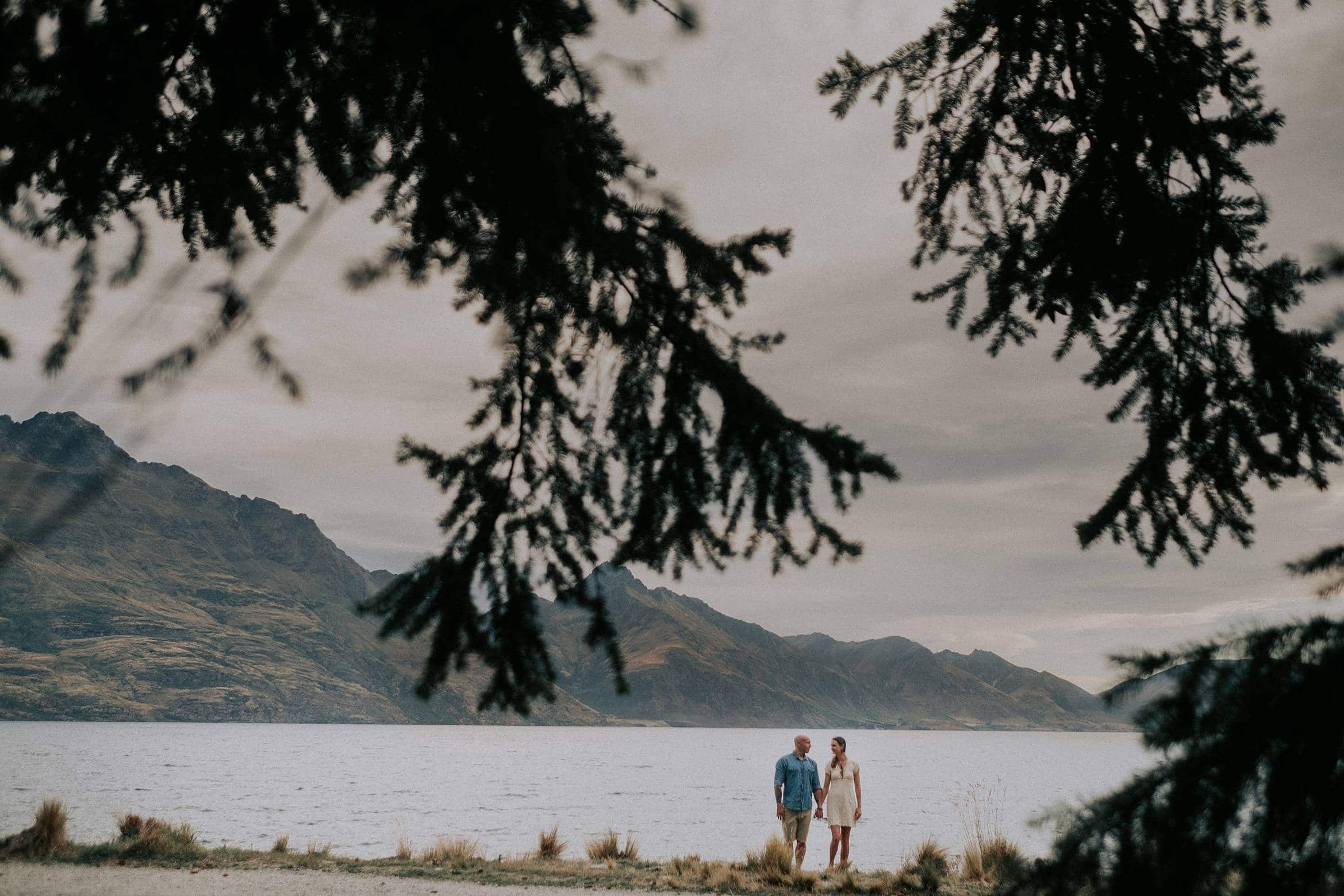 Queenstown lake engagement session