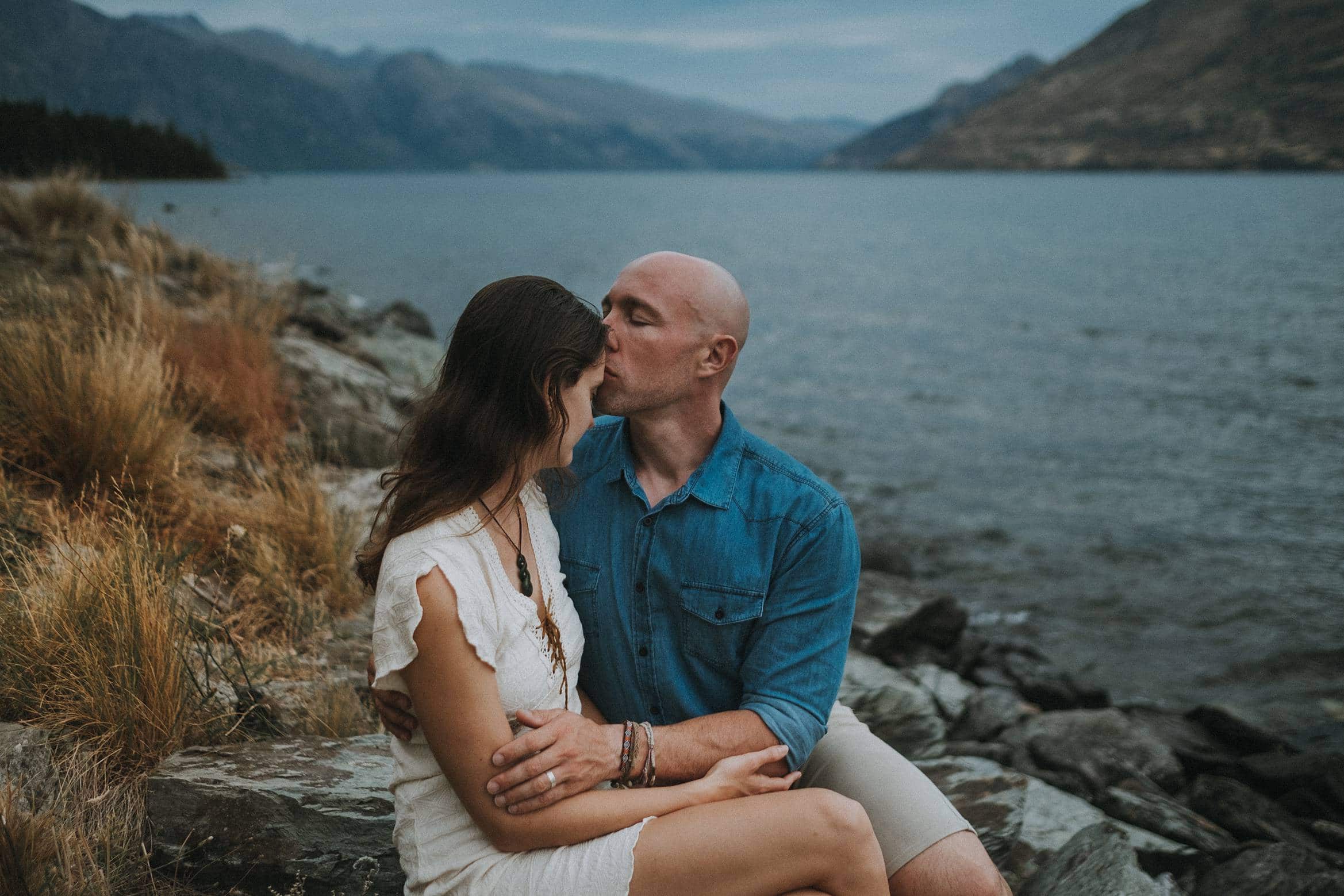 Queenstown lake engagement session