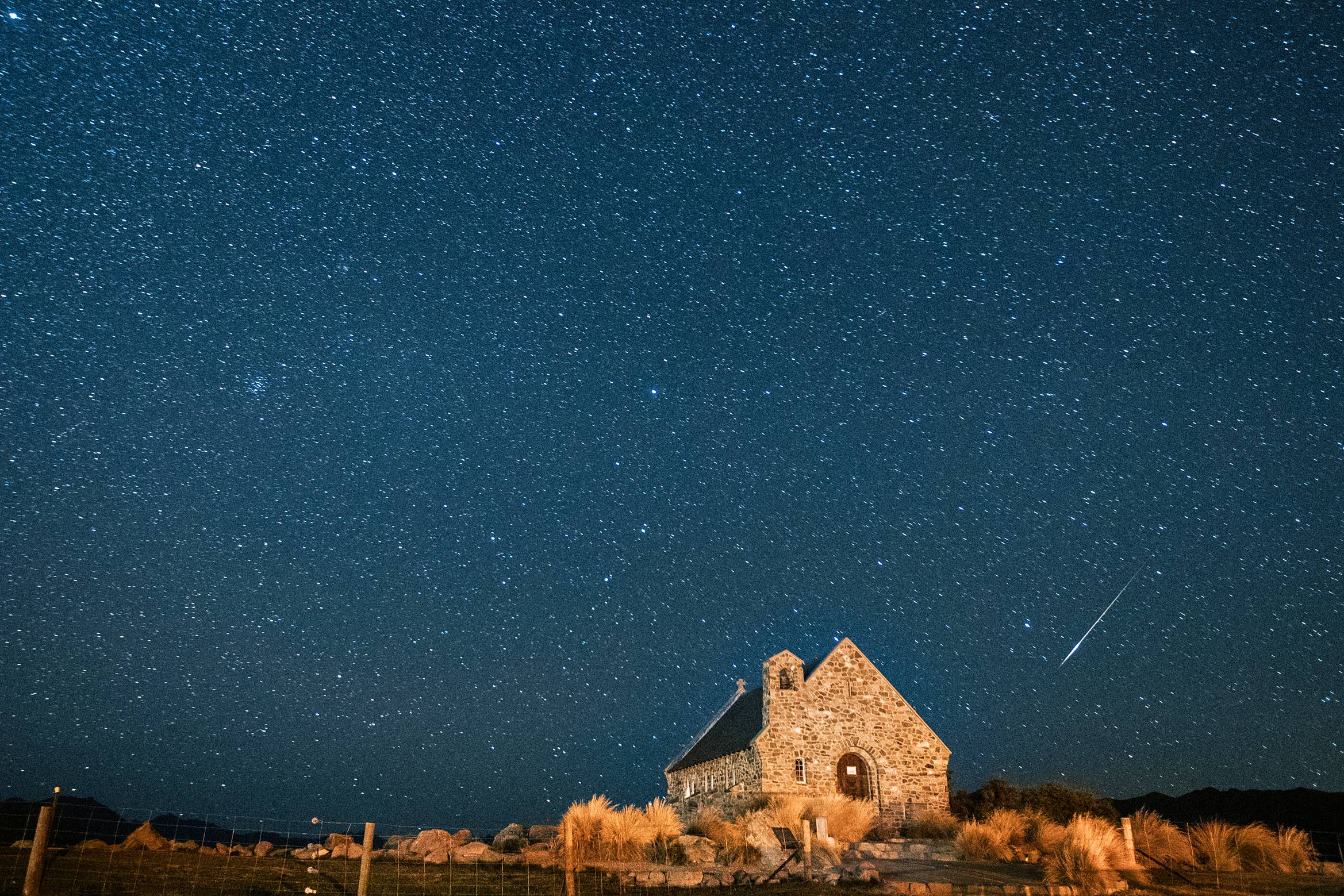 Church of the Good Shepard with stars