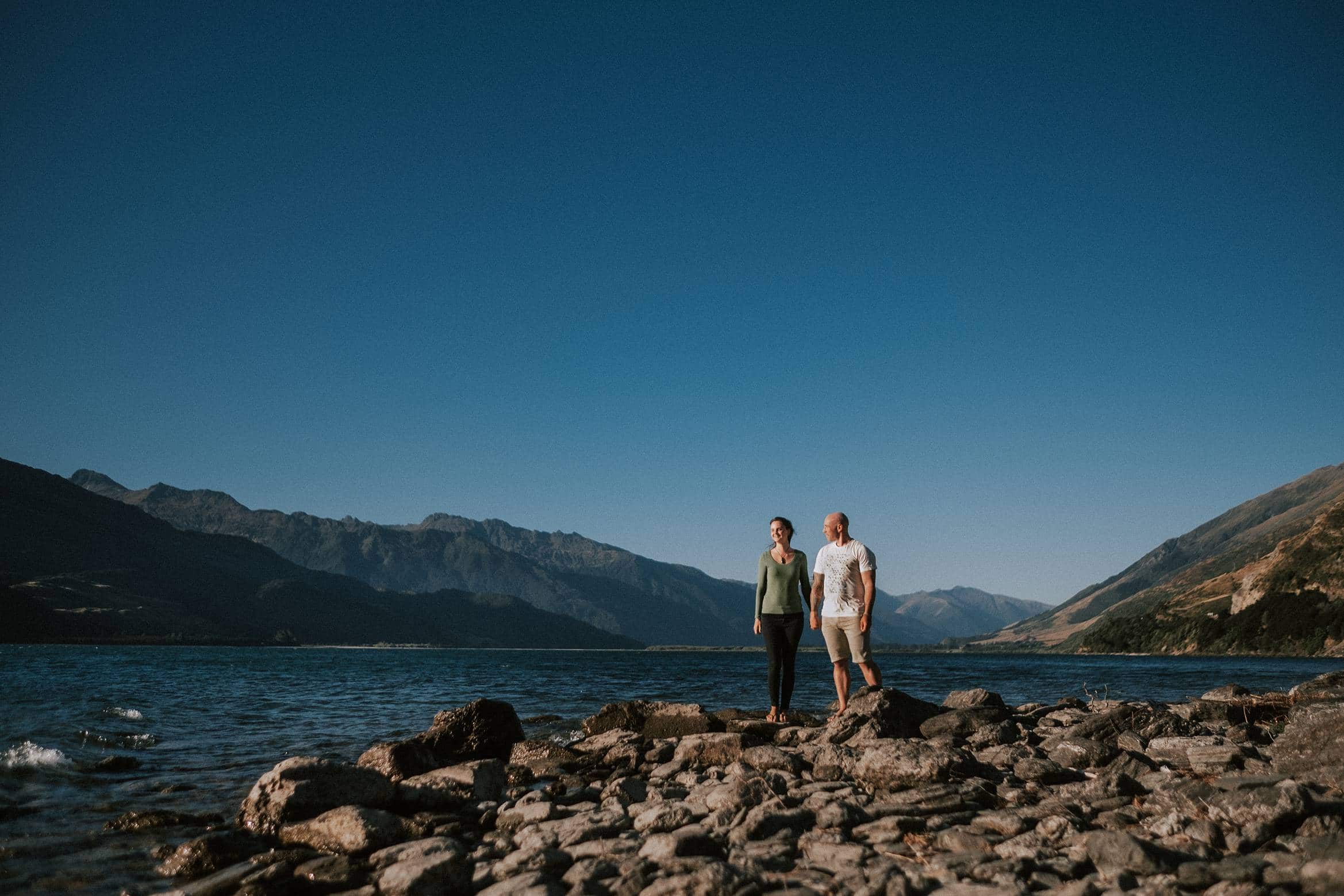 Lake Hawea engagement photos