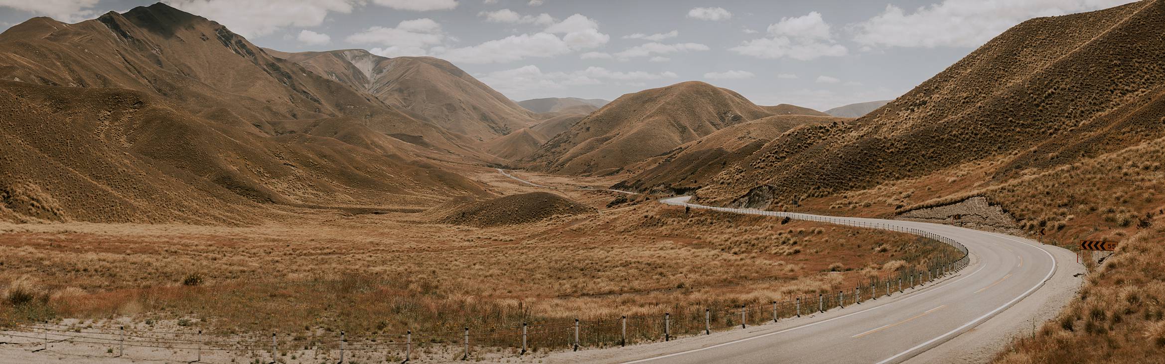 Lindis Pass road