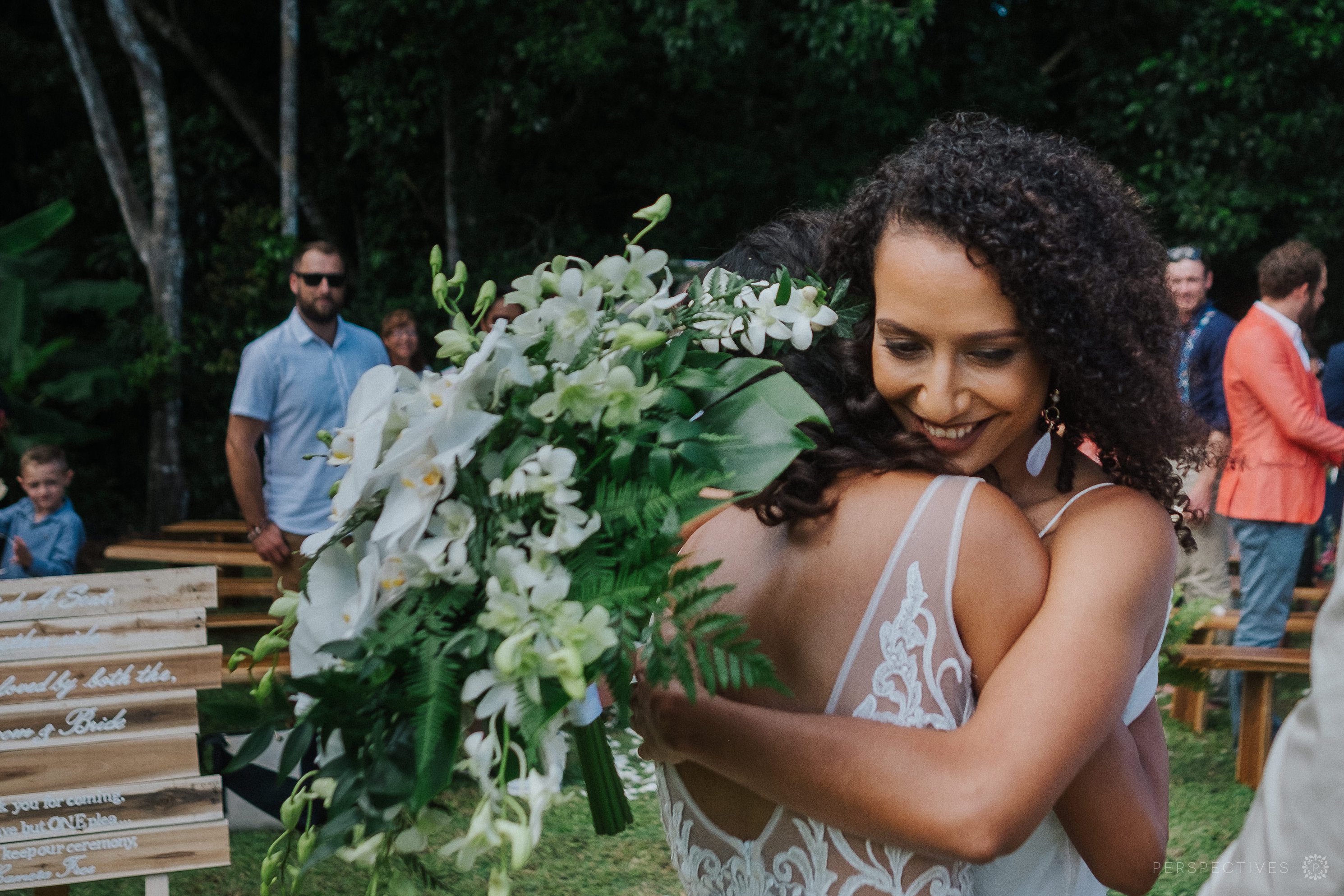 Cairns backyard DIY wedding rustic vibe