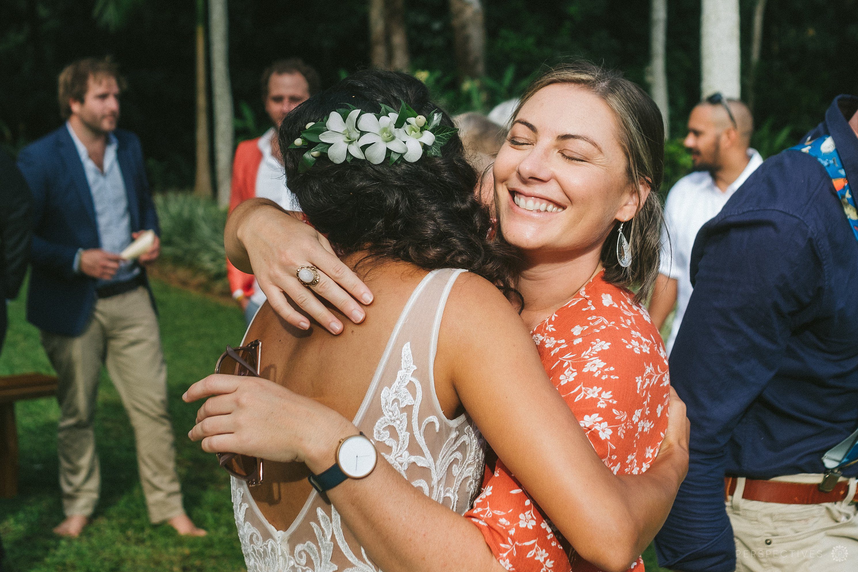 Cairns wedding photos congratulations after wedding ceremony