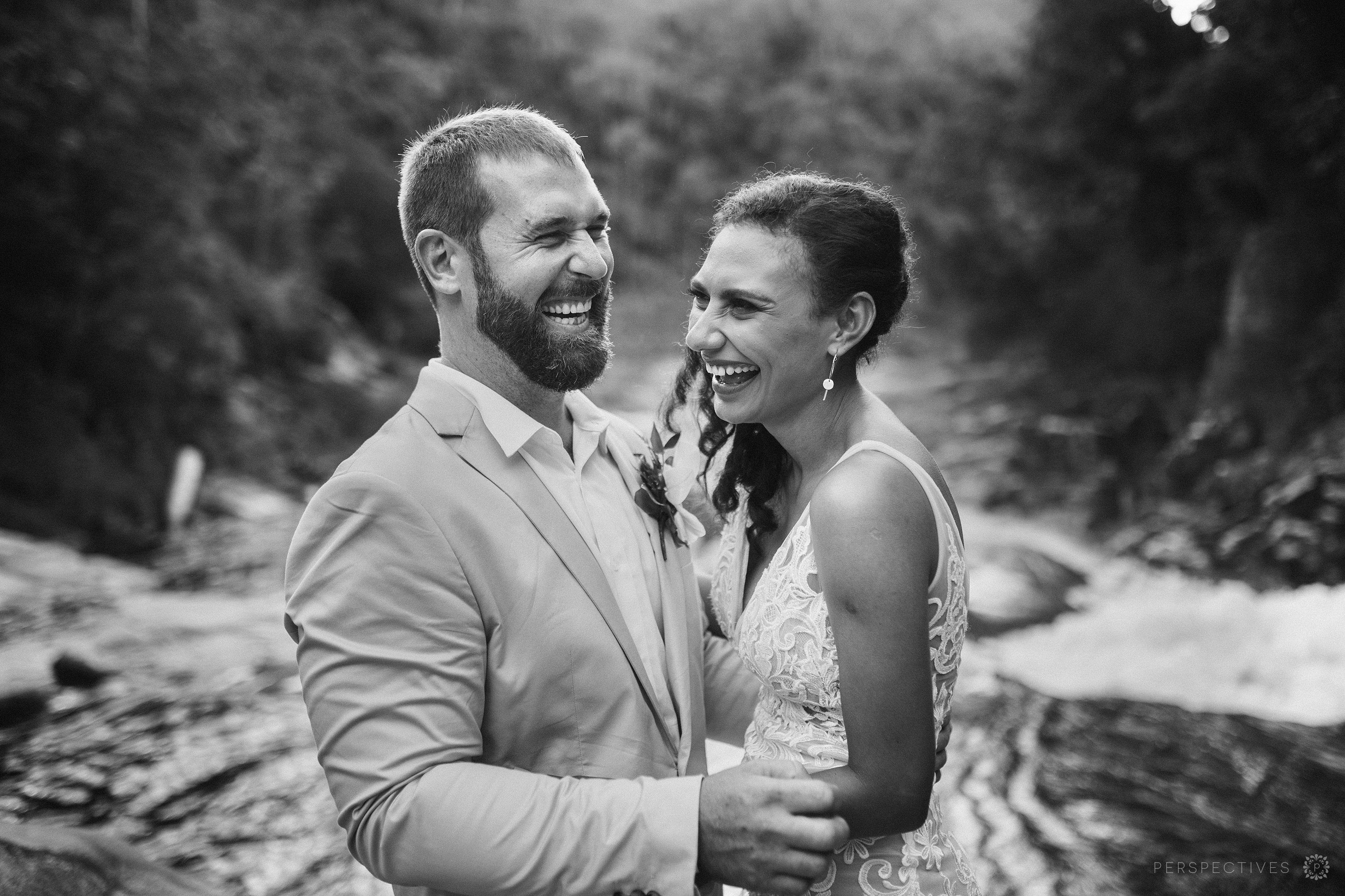 Behana gorge waterfall wedding photos Cairns