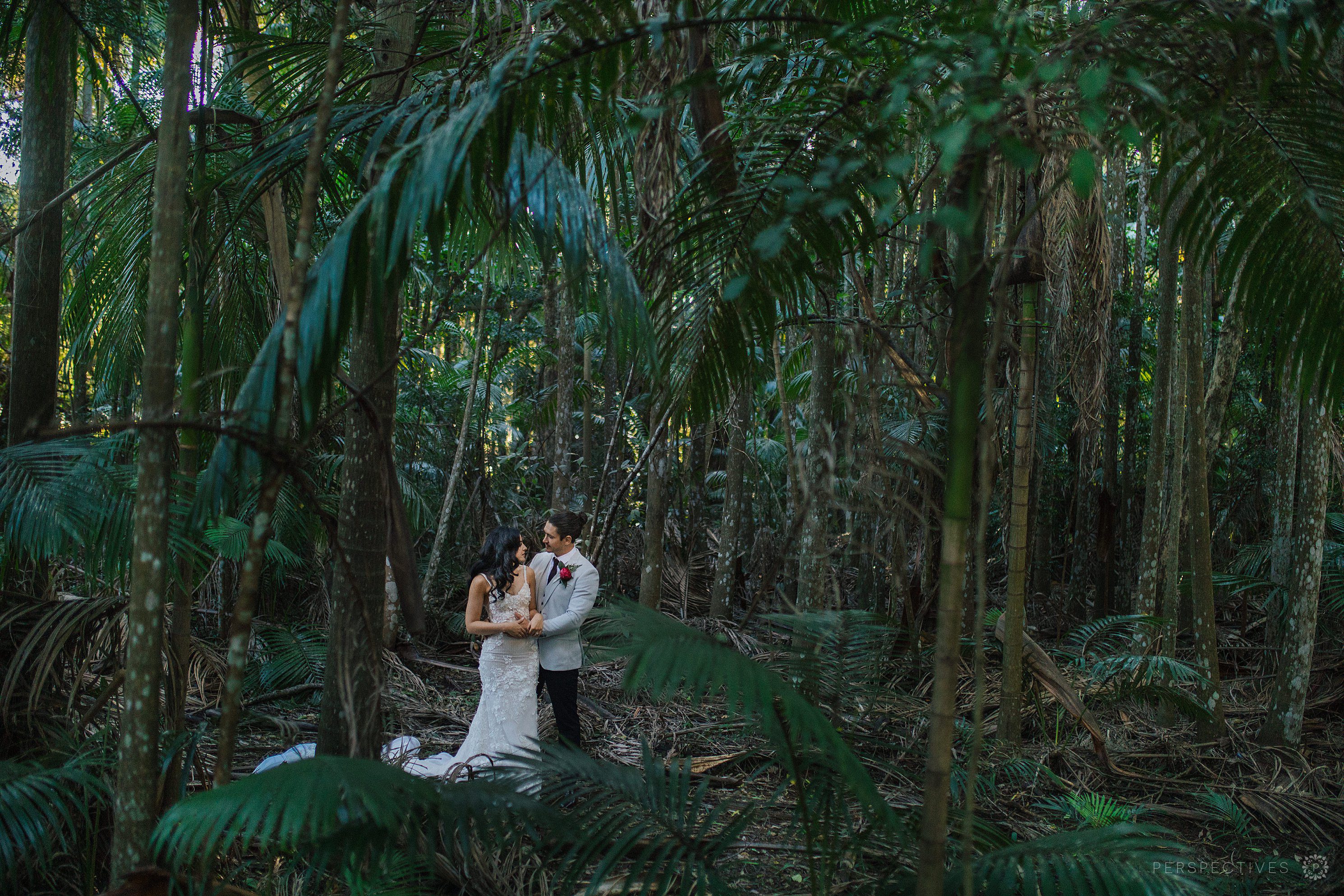 Sunshine Coast rainforest wedding photo locations