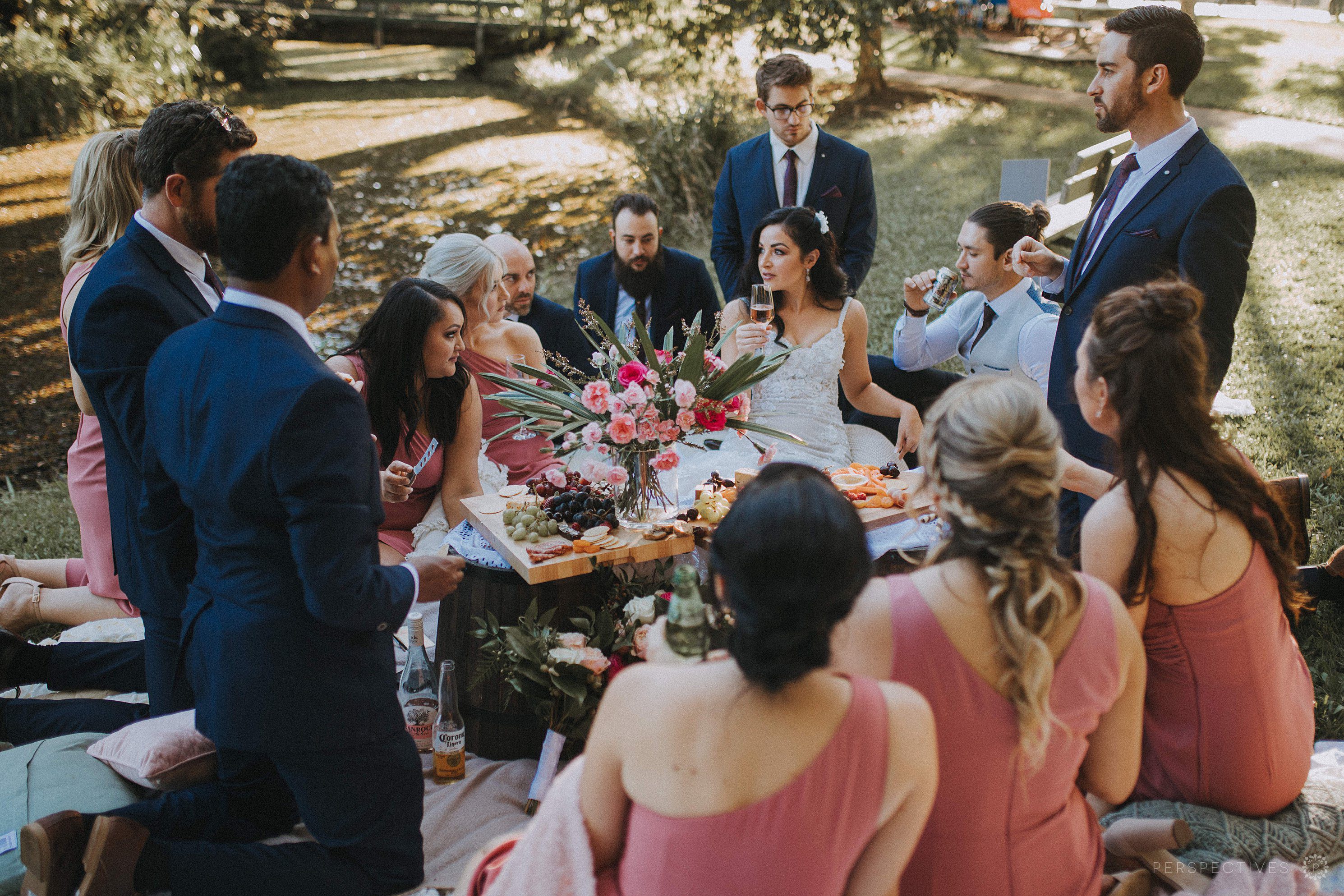 Sunshine Coast bridal party picnic rustic picnic ideas