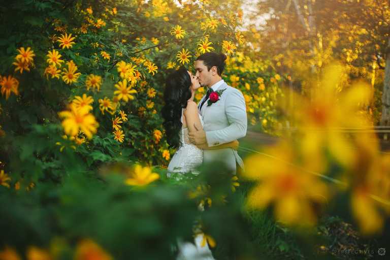 Montville wedding photographer yellow flowers