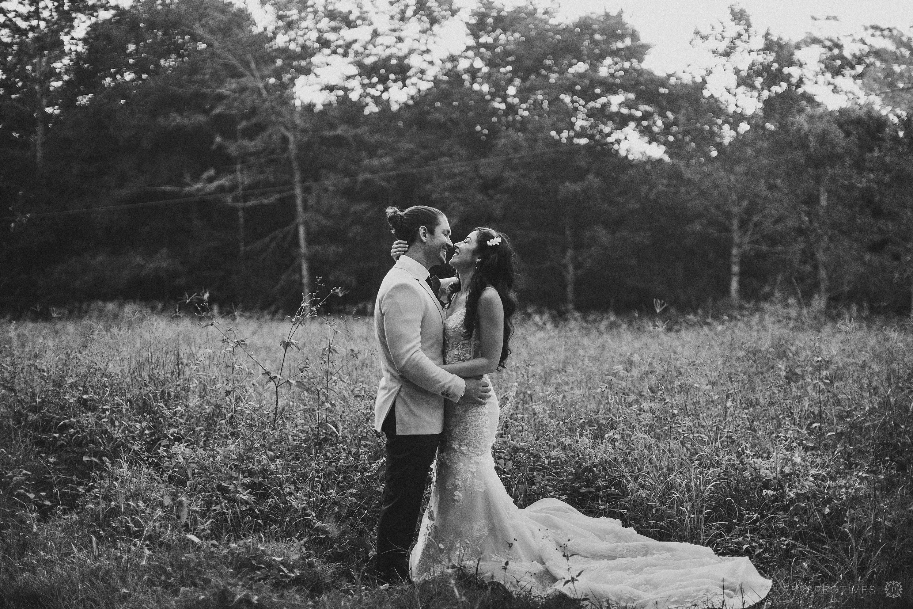 Montville wedding photos field location