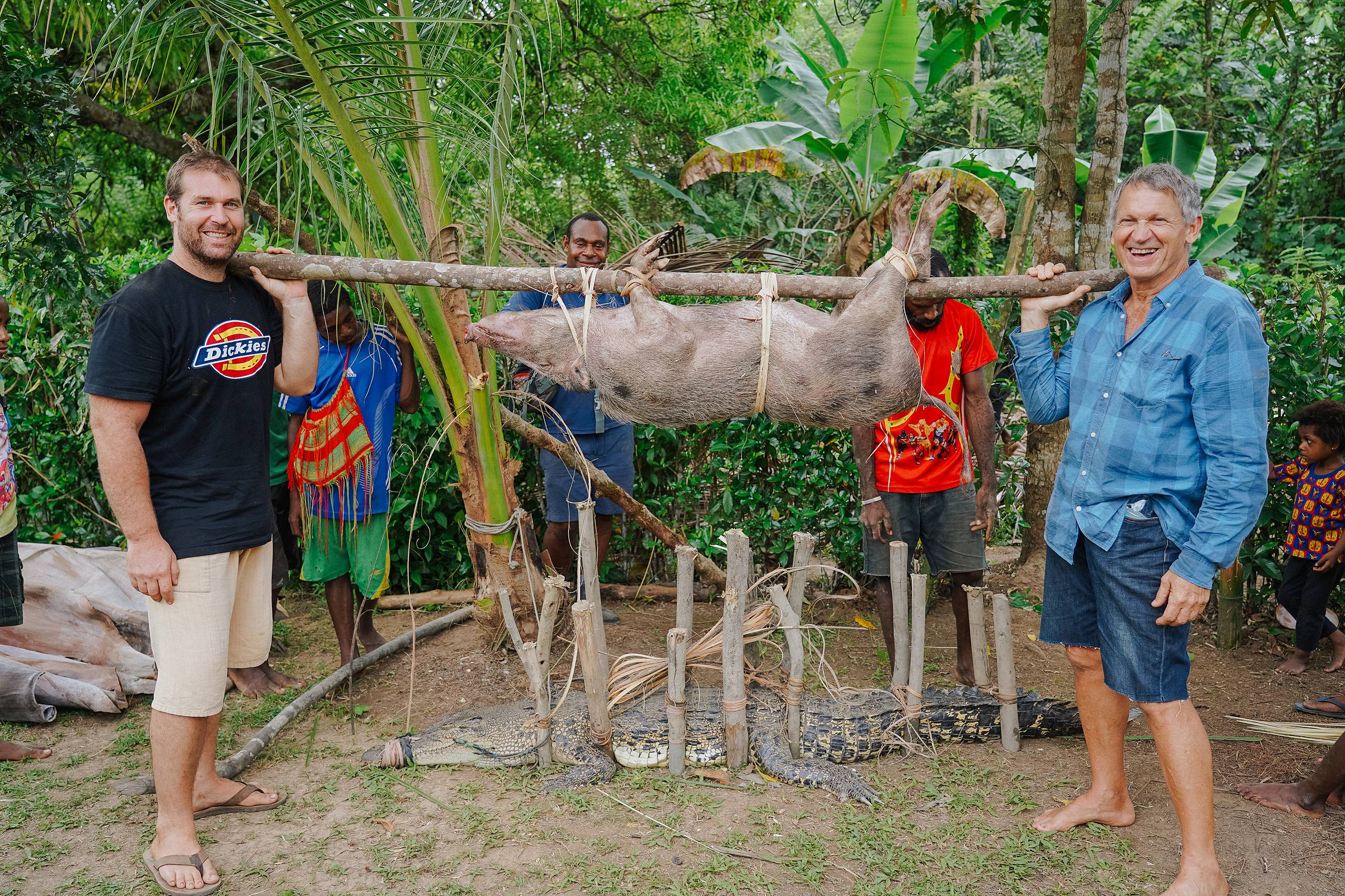 Pig on spit PNG