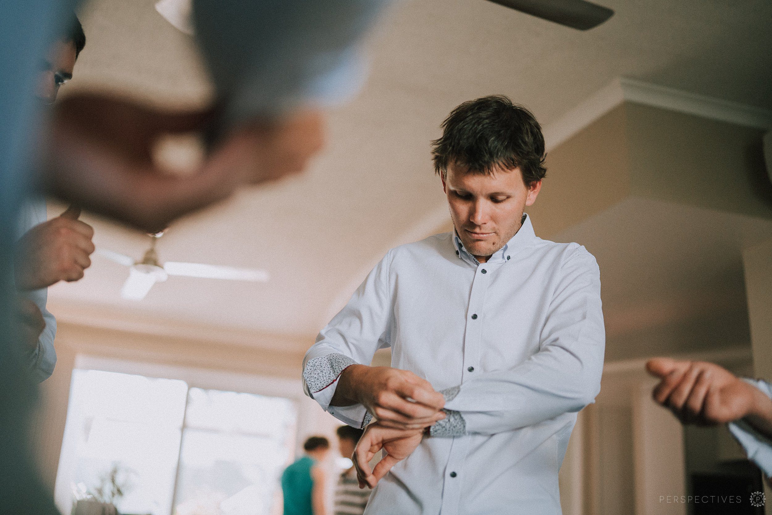 Grooms preparations Cairns wedding photography