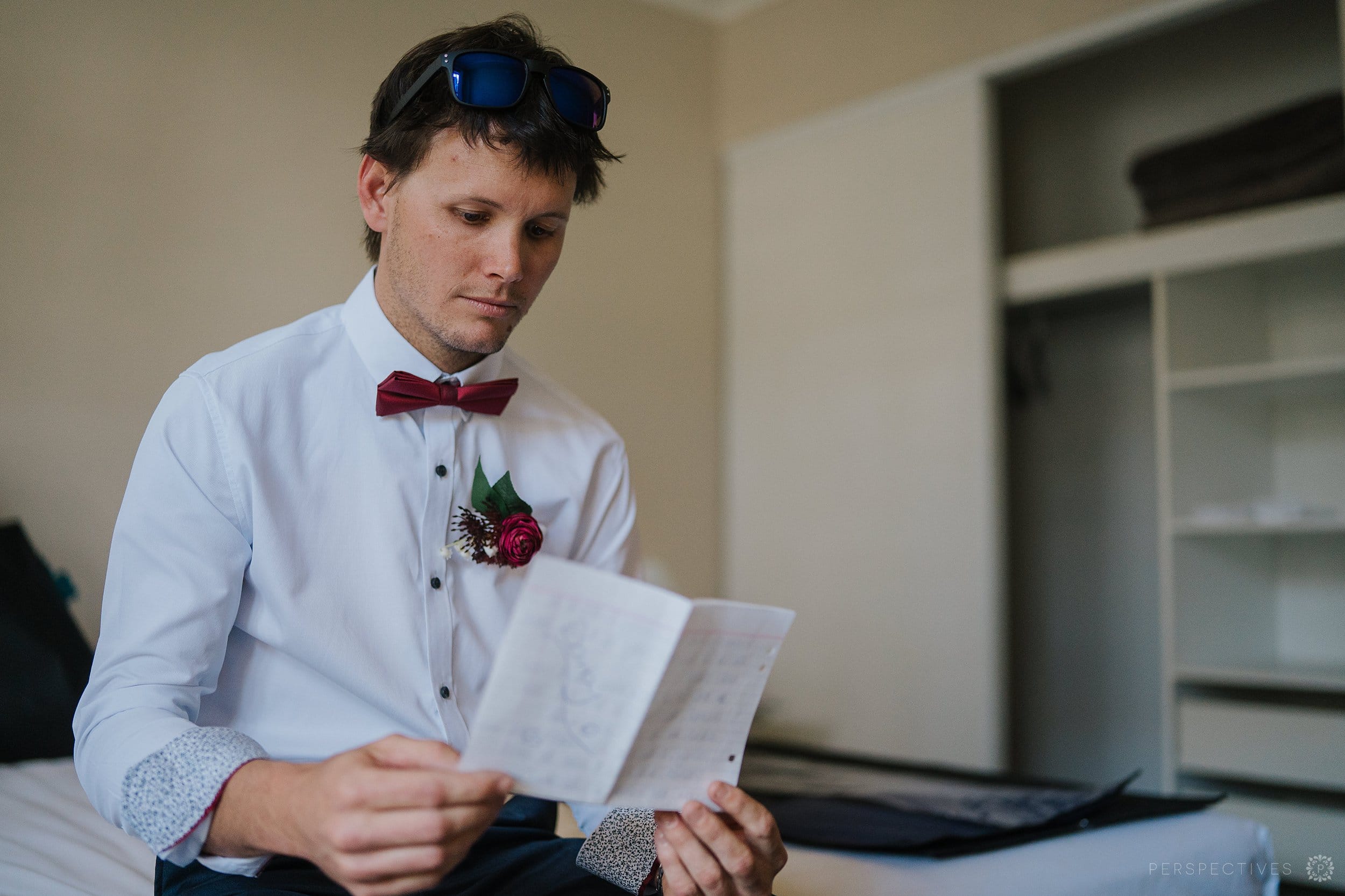 Groom getting ready Cairns wedding photos