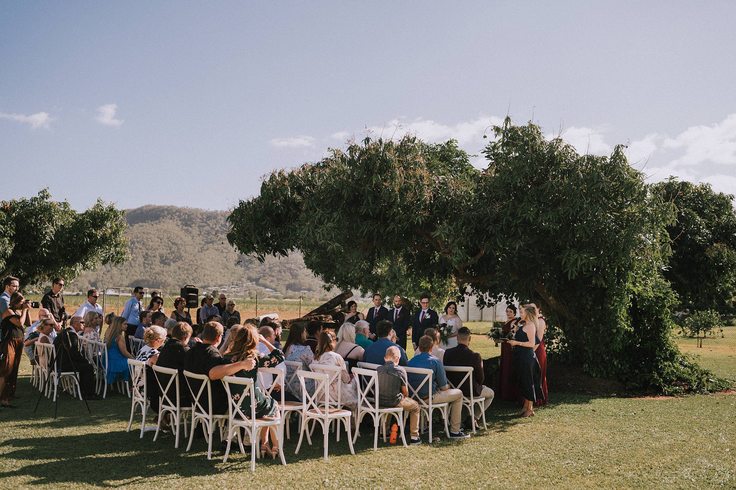 Cairns backyard wedding