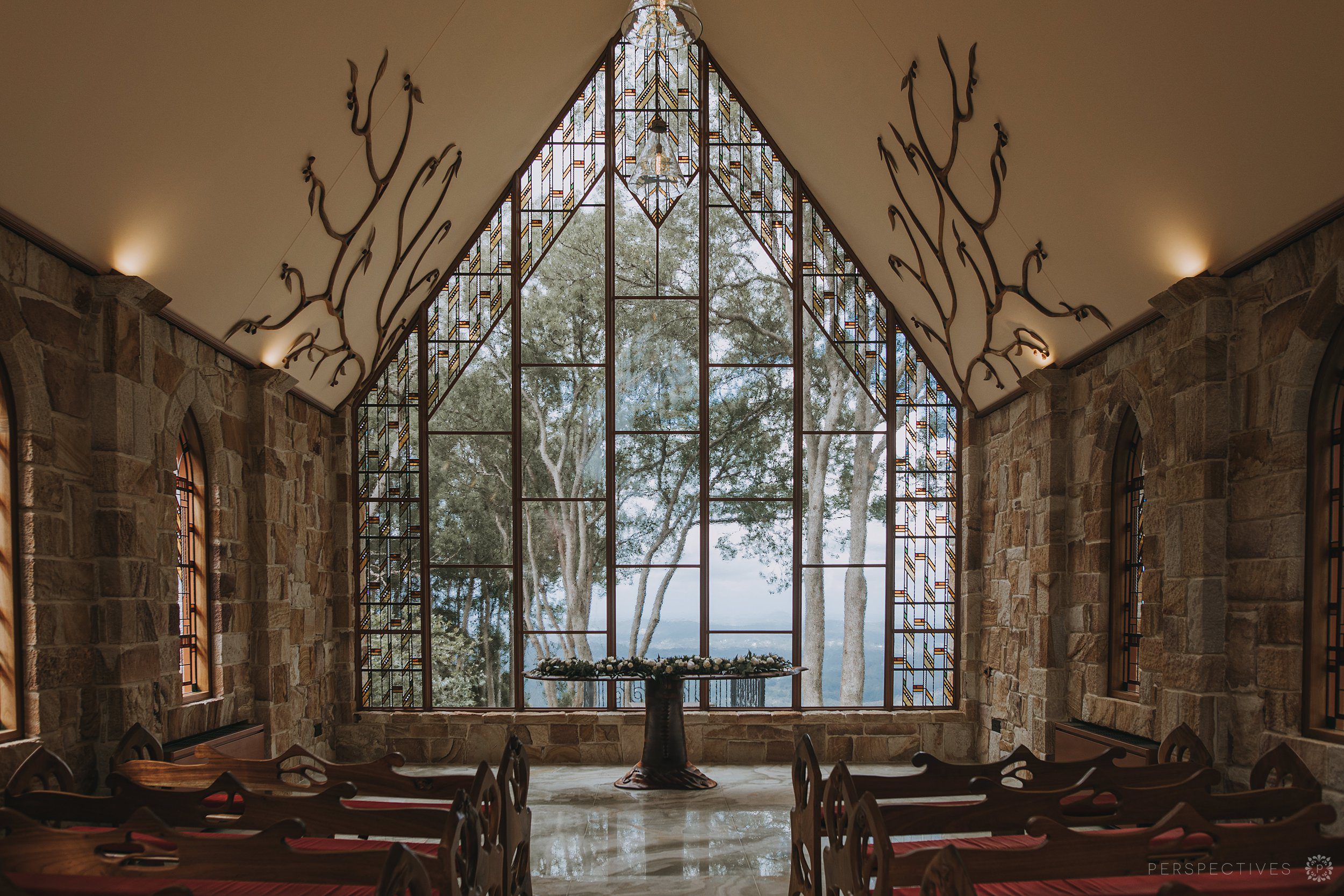 Montville wedding chapel interioir window