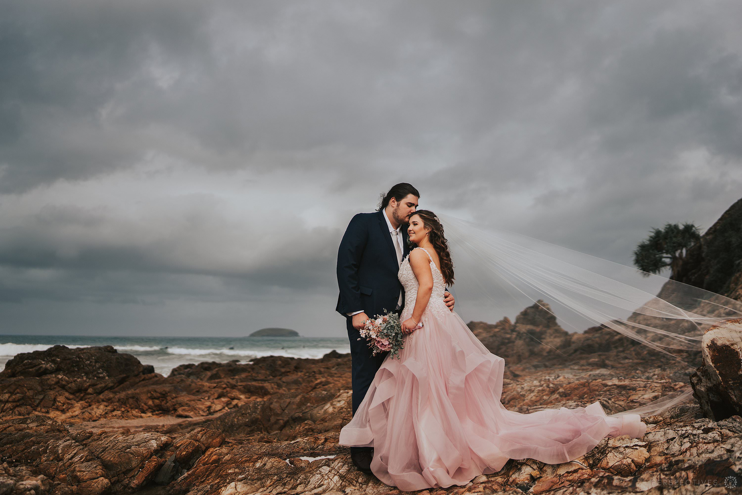 Emerald beach wedding photography locations rocks