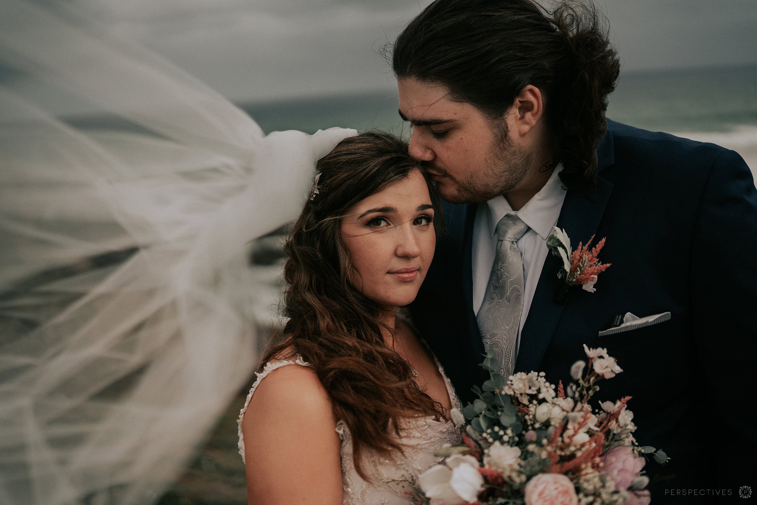 Emerald beach headland wedding photography NSW