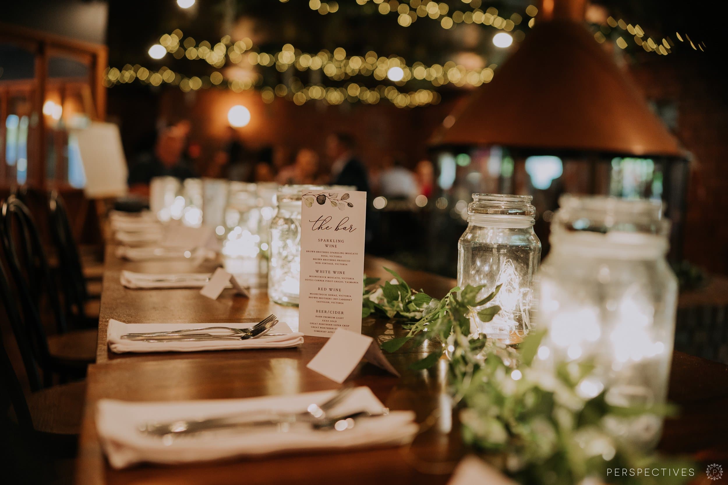 Malanda Lodge wedding reception setup