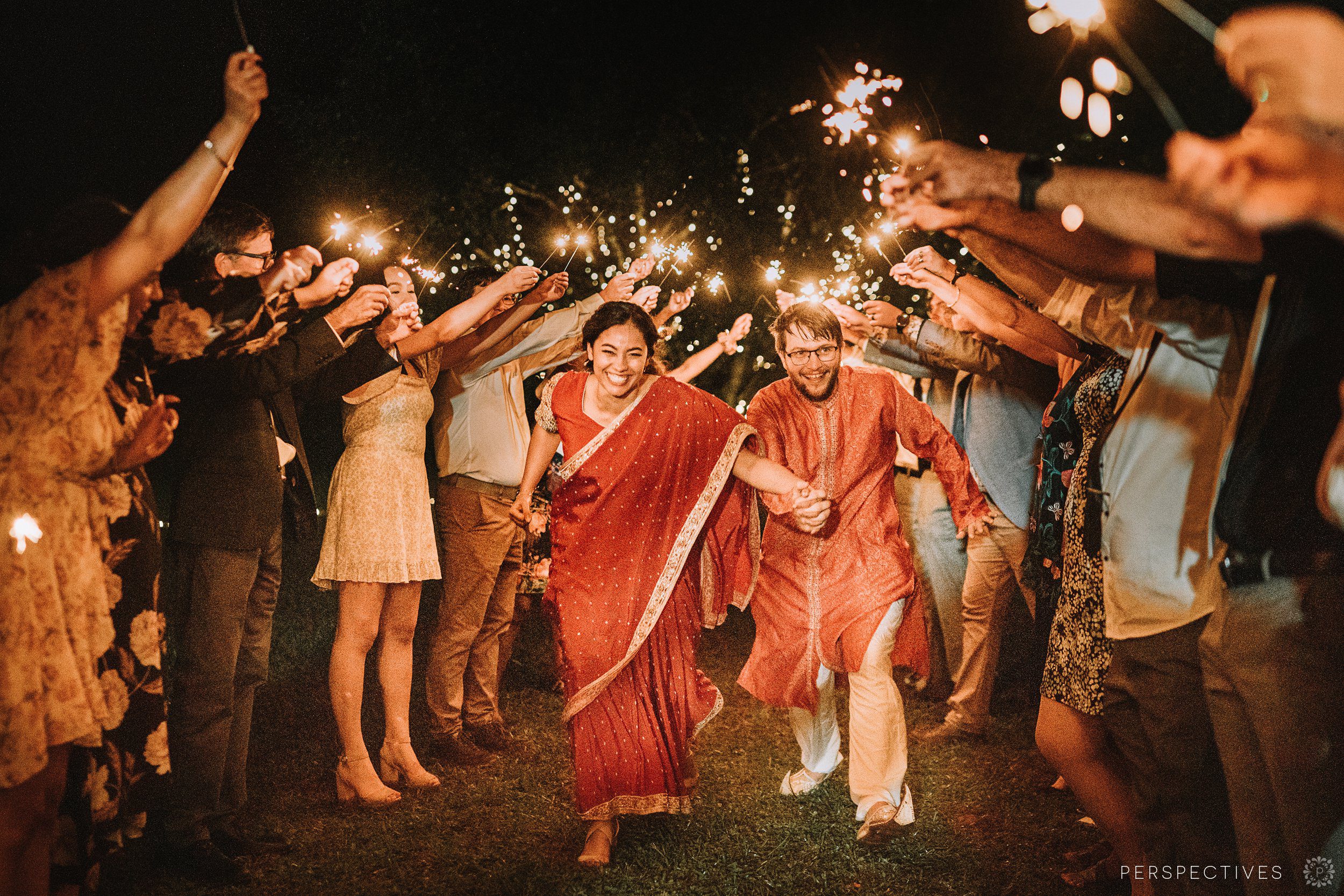 Malanda Lodge wedding sparkler exit