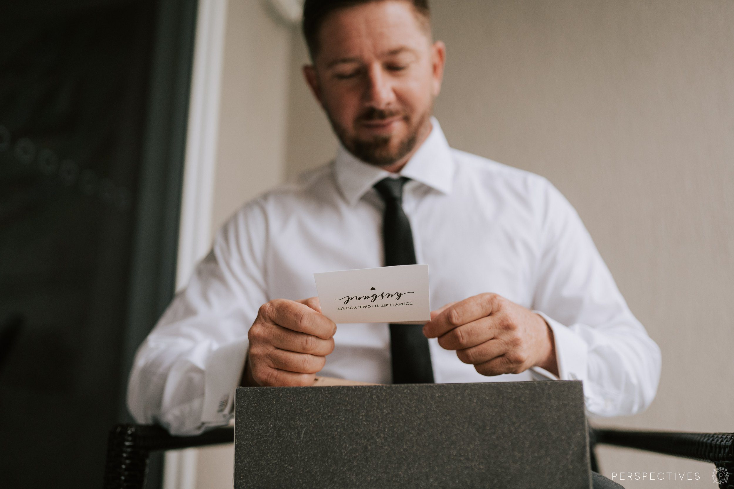 Castaways wedding photos Mission beach groom prep