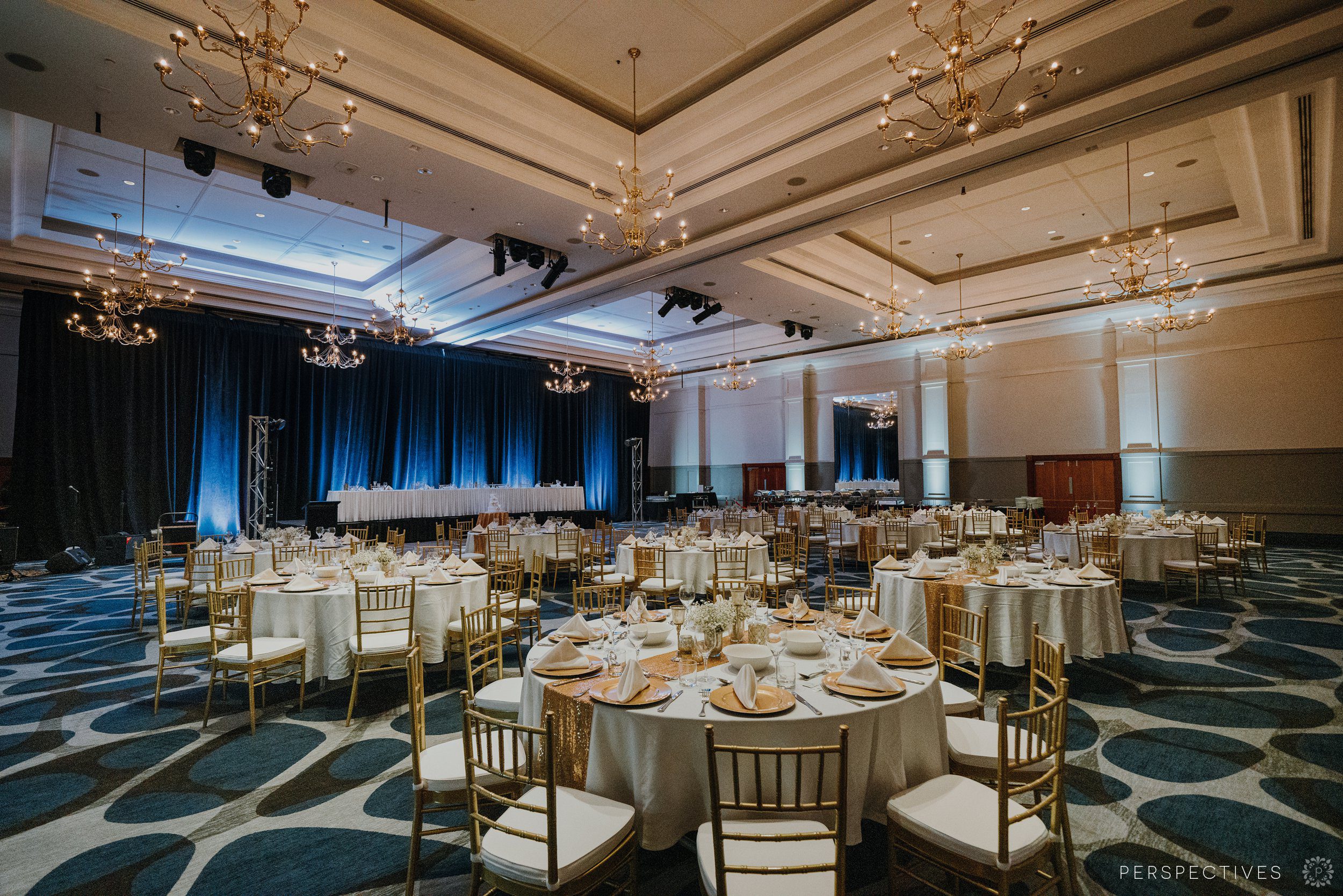 Pullman International ballroom wedding setup