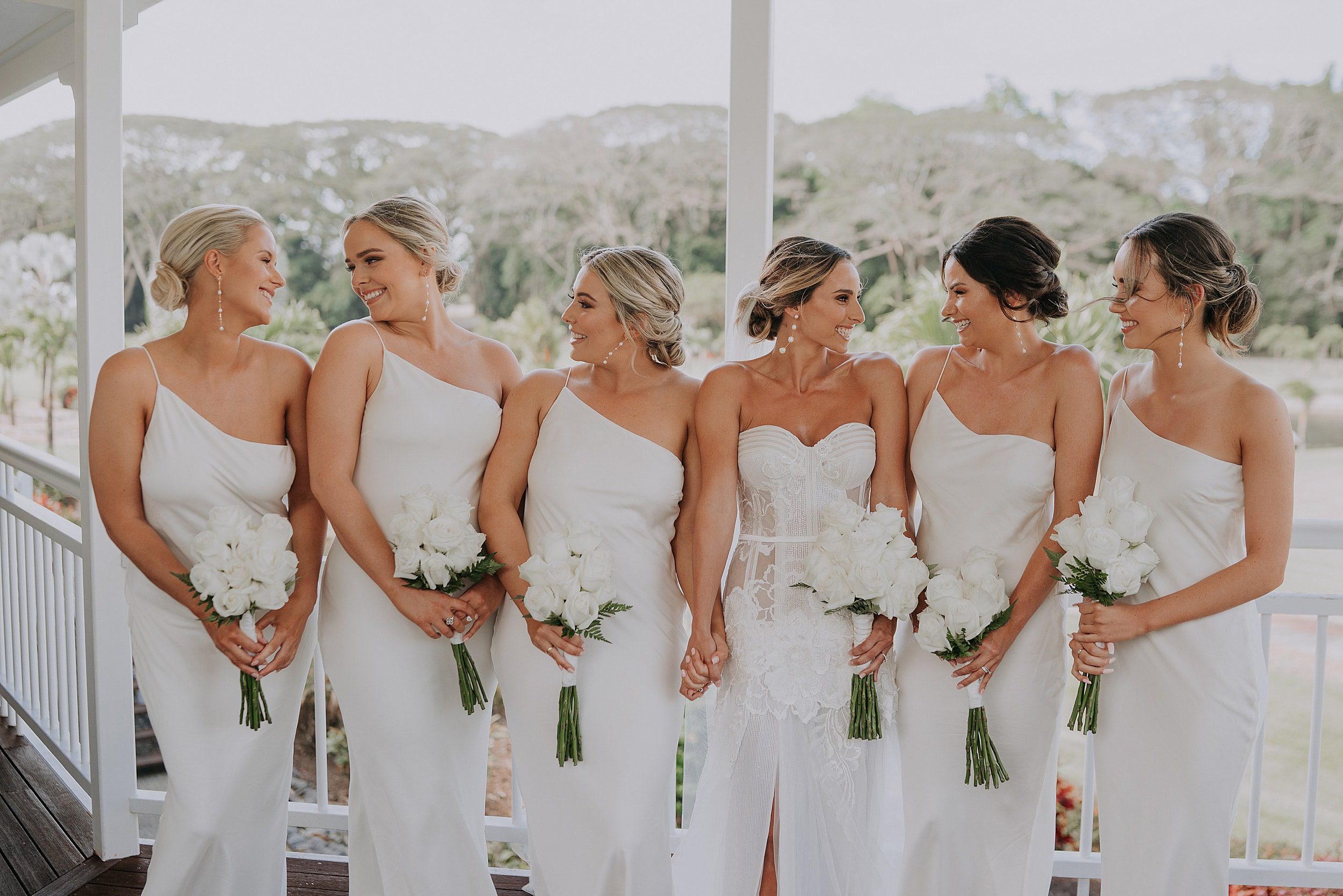 Bridesmaids before wedding