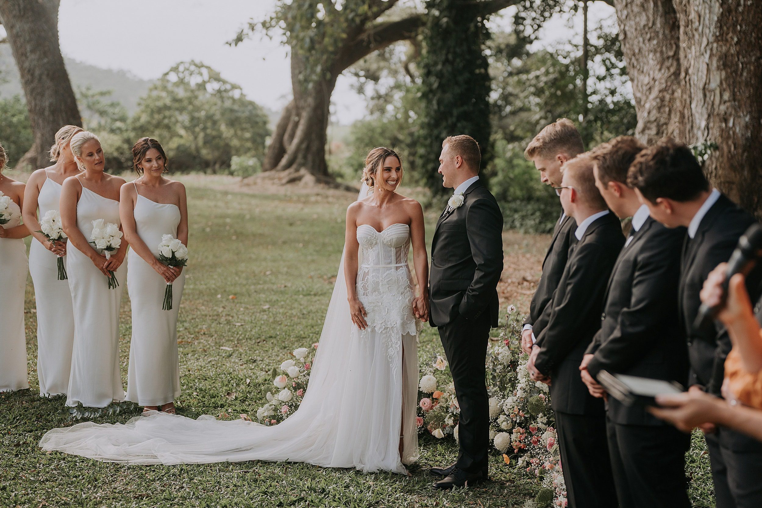 Lakeside retreat wedding ceremony location
