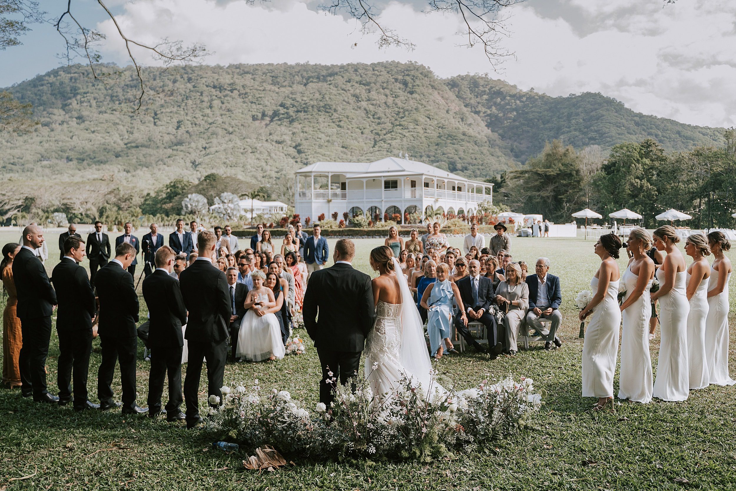 Wedding backdrop at Lakeside Retreat Port Douglas