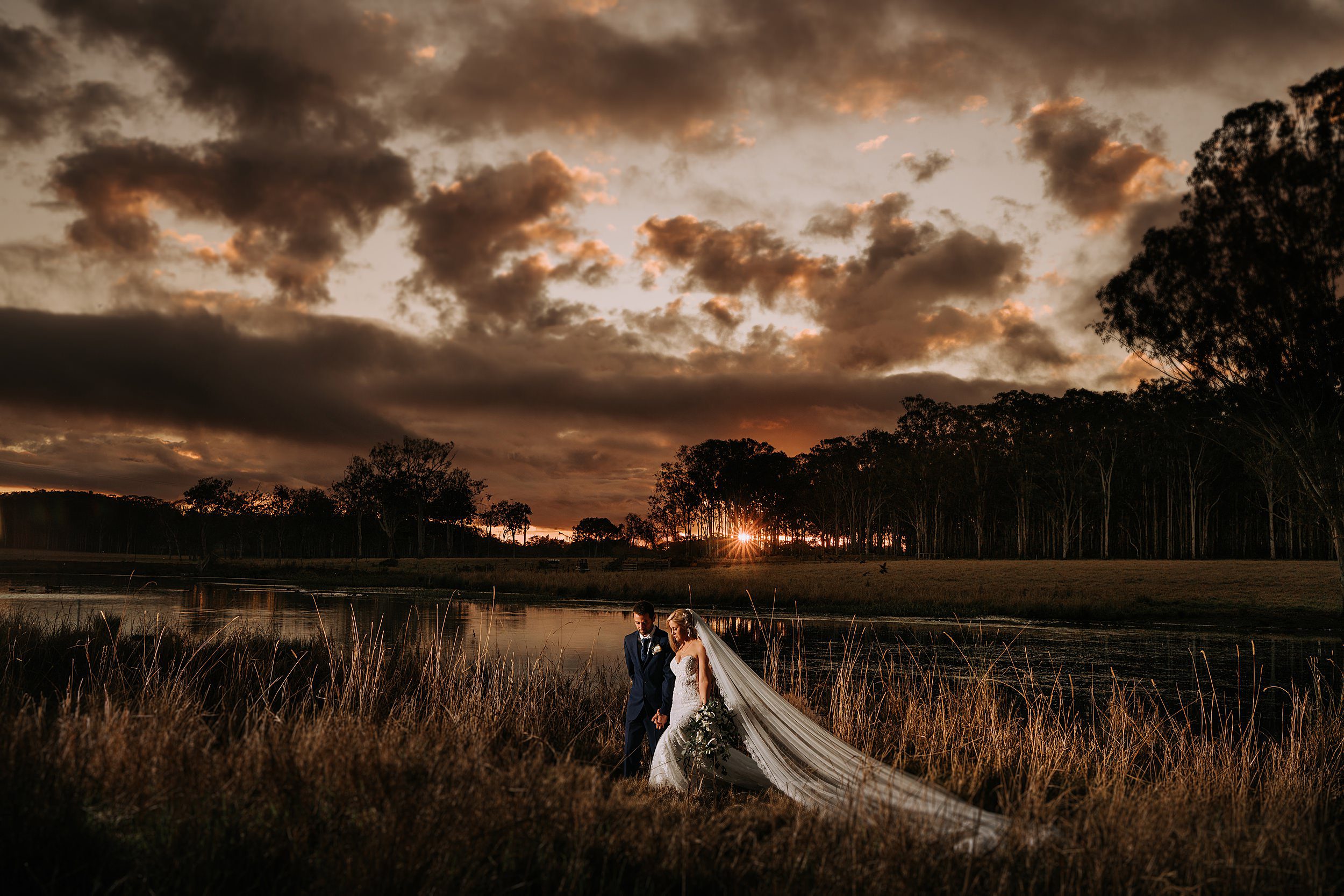 Sunset at Kaban Heights wedding