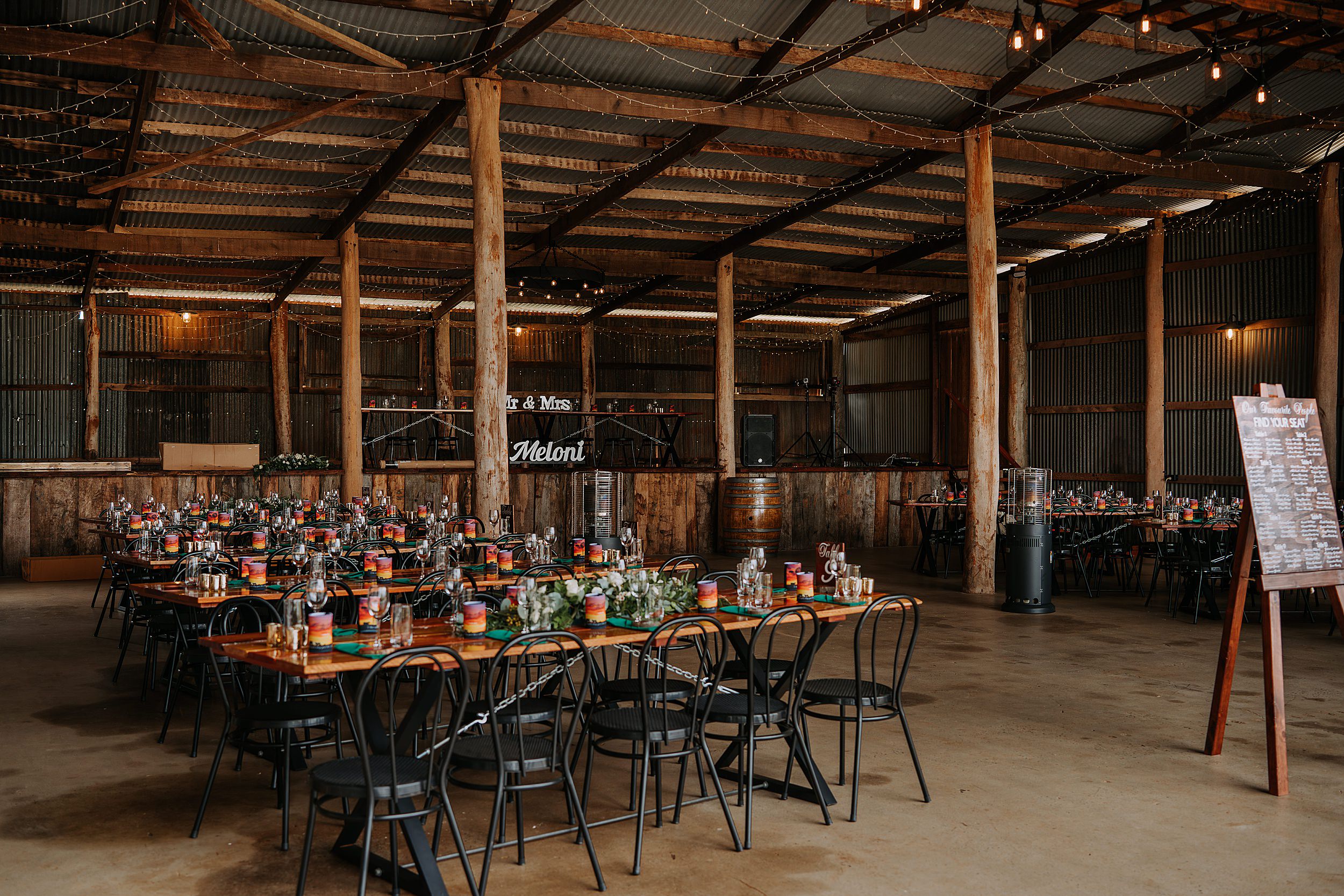 Kaban Heights by the pines wedding reception setup