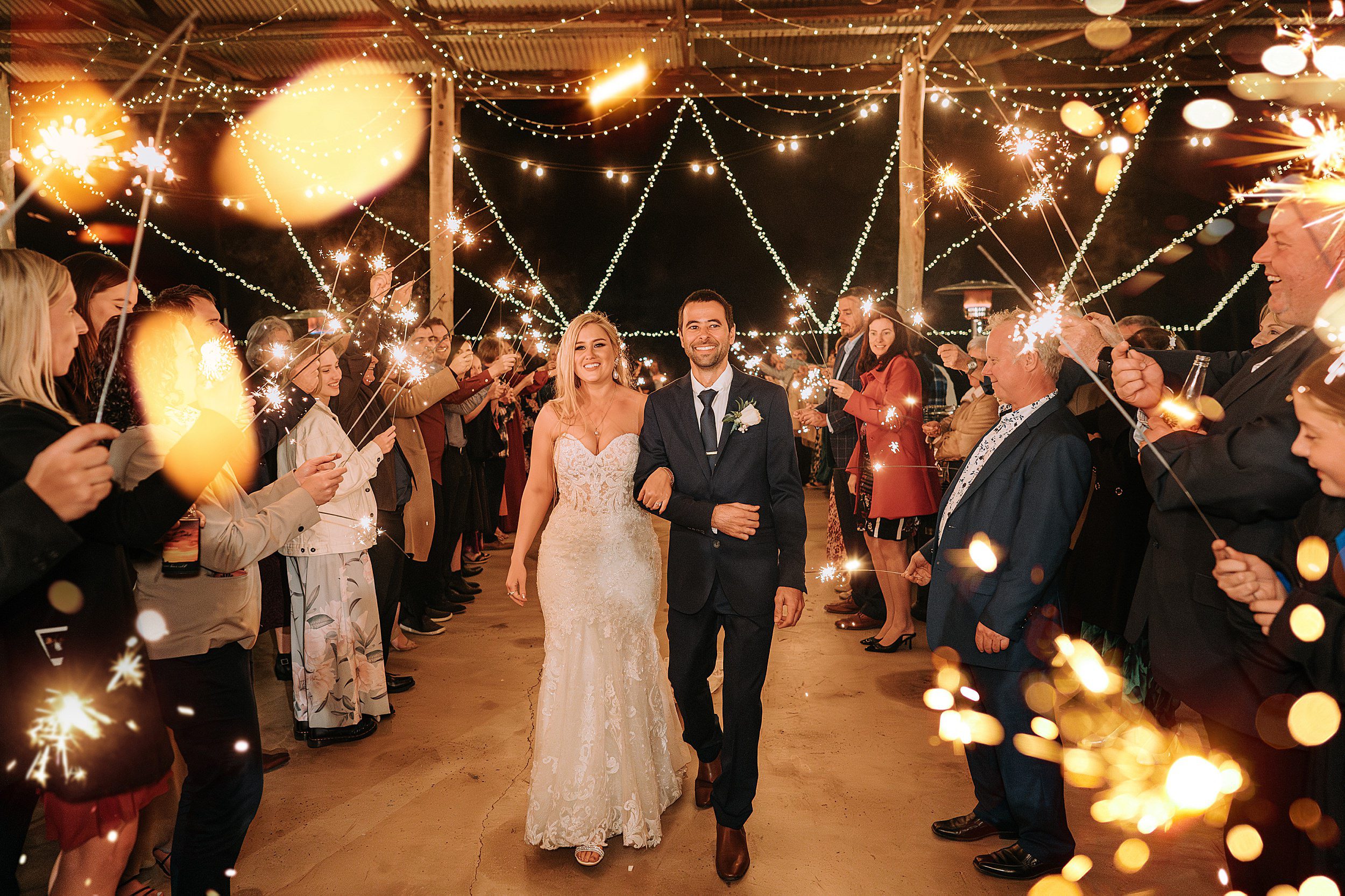 Kaban Heights by the Pines first dance with sparklers