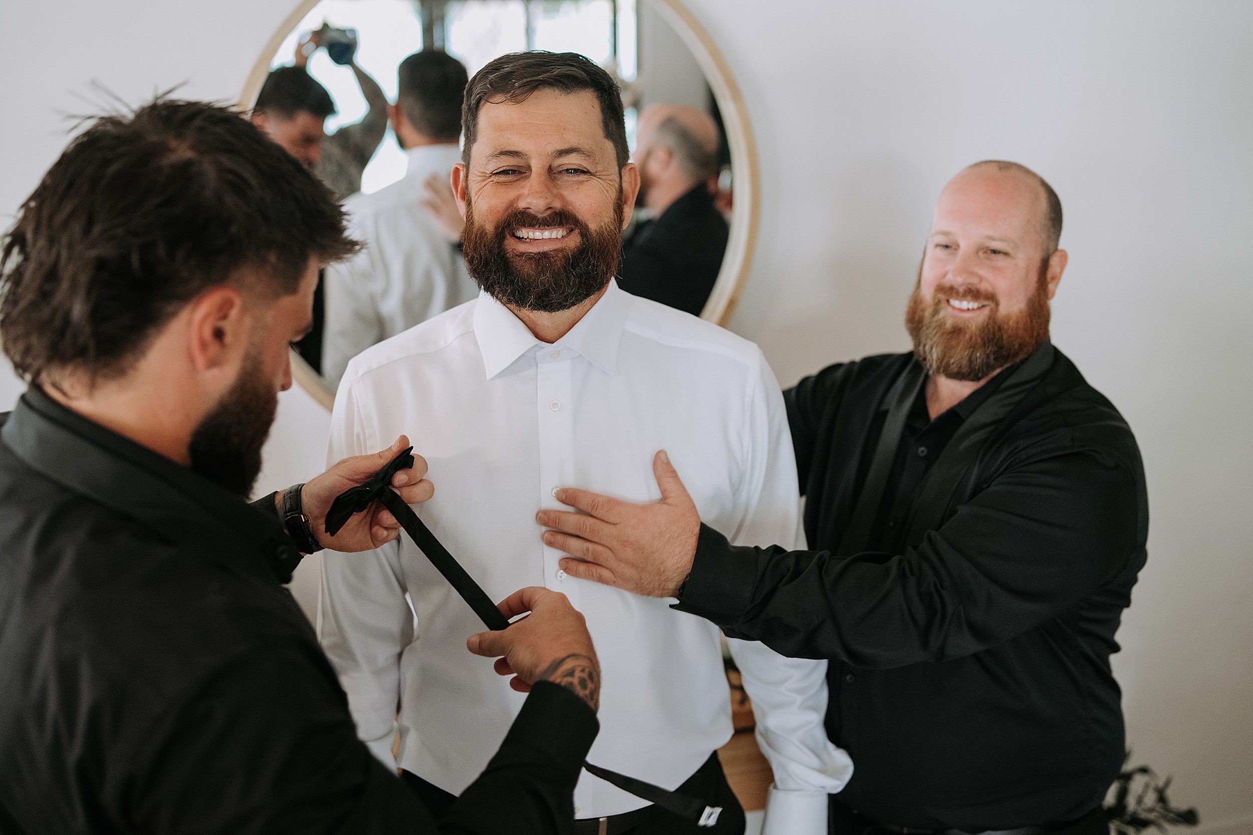 Groom prep Cairns wedding