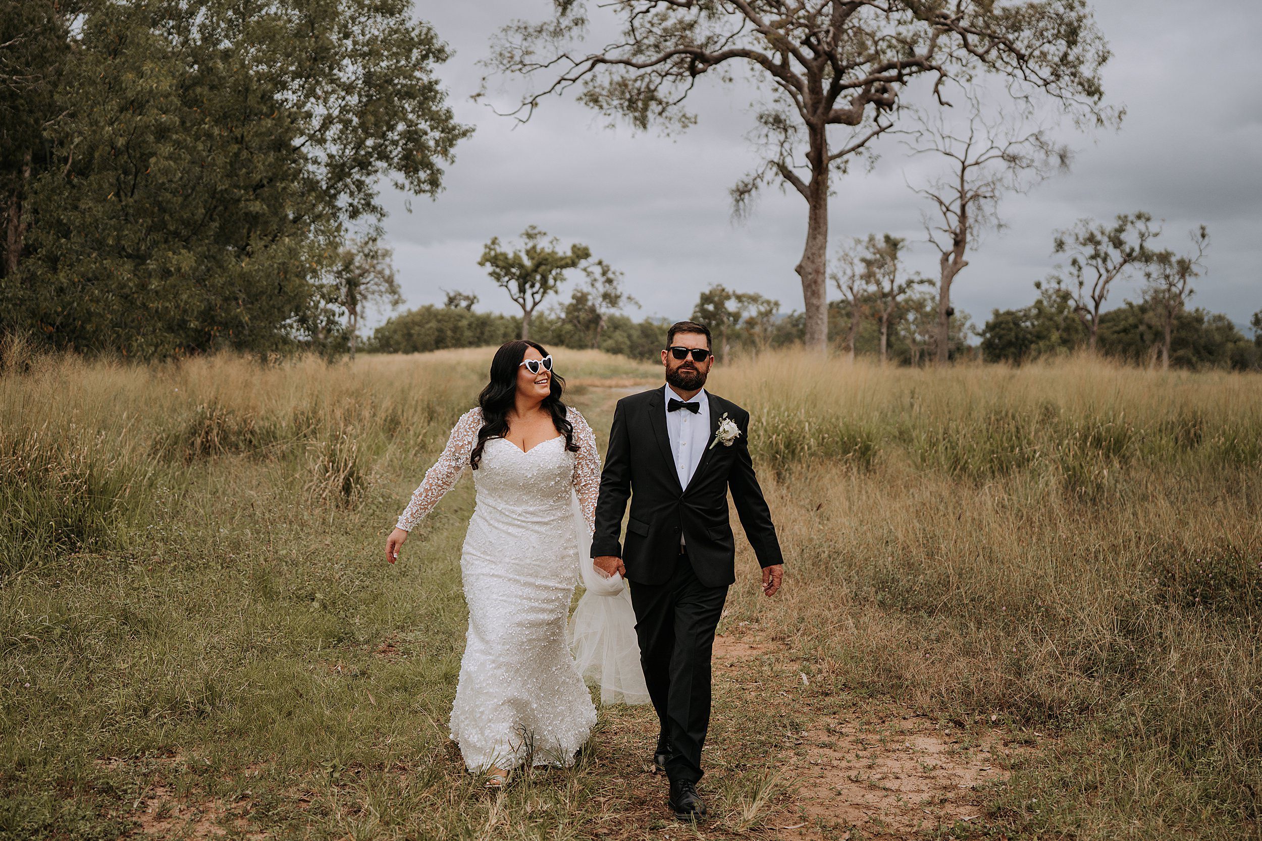 Rustic field wedding photo location Cairns