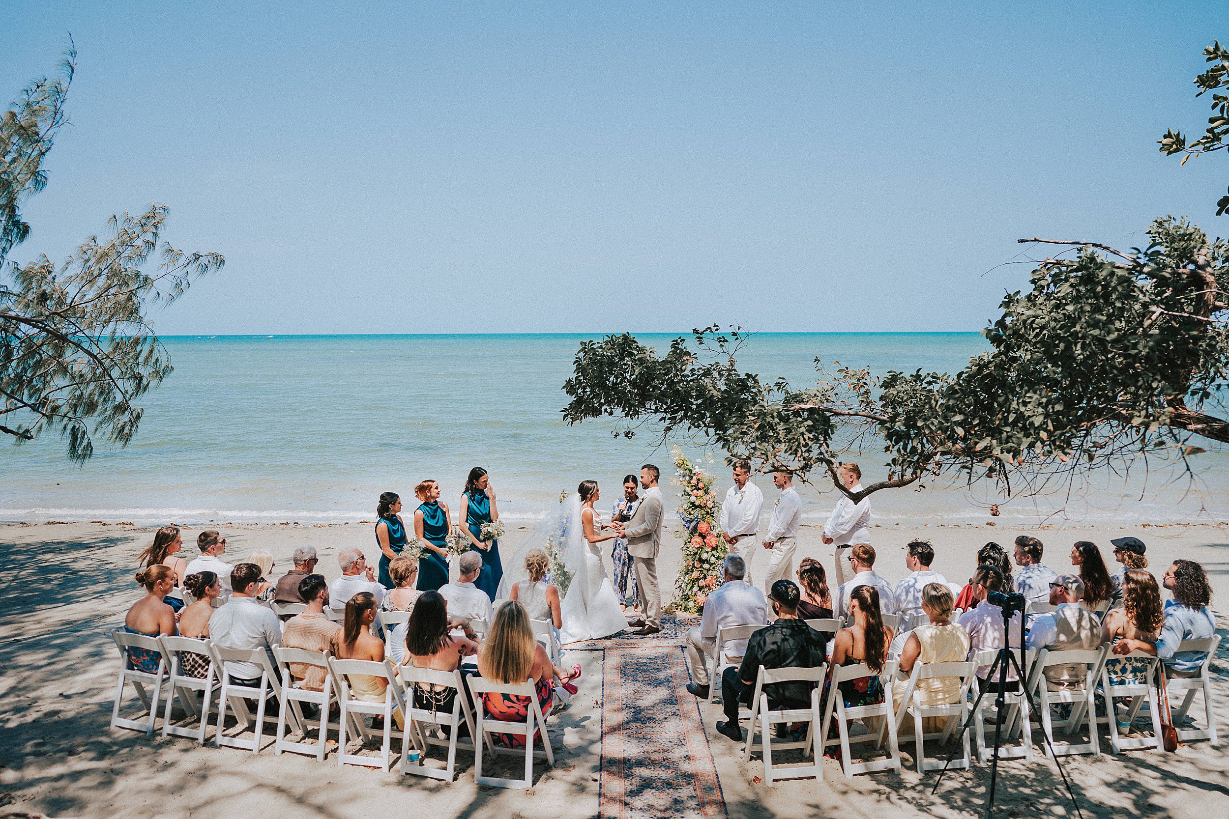 Pullman Port Douglas beach ceremony setup wedding