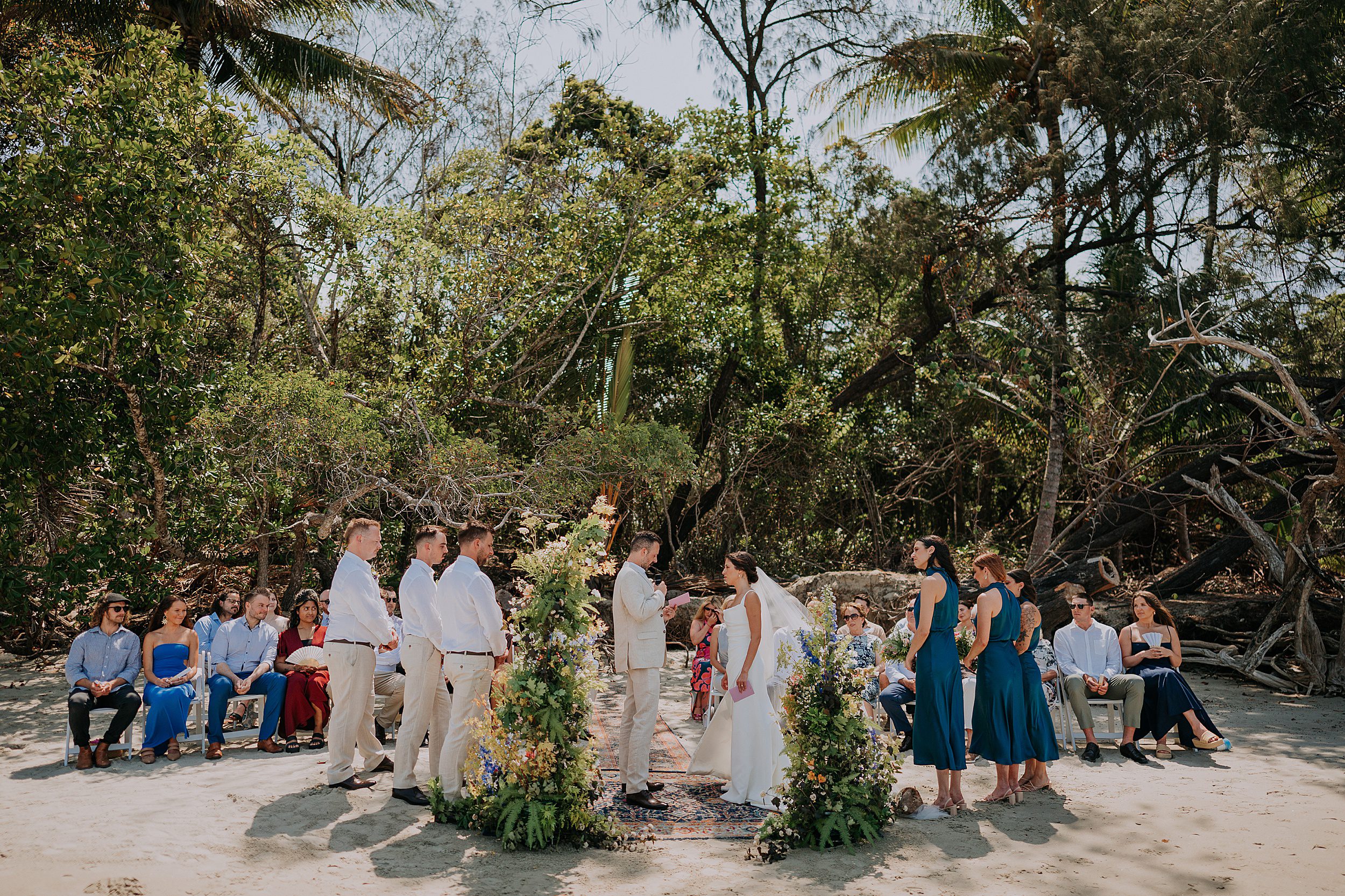 Pullman Port Douglas beach ceremony setup wedding