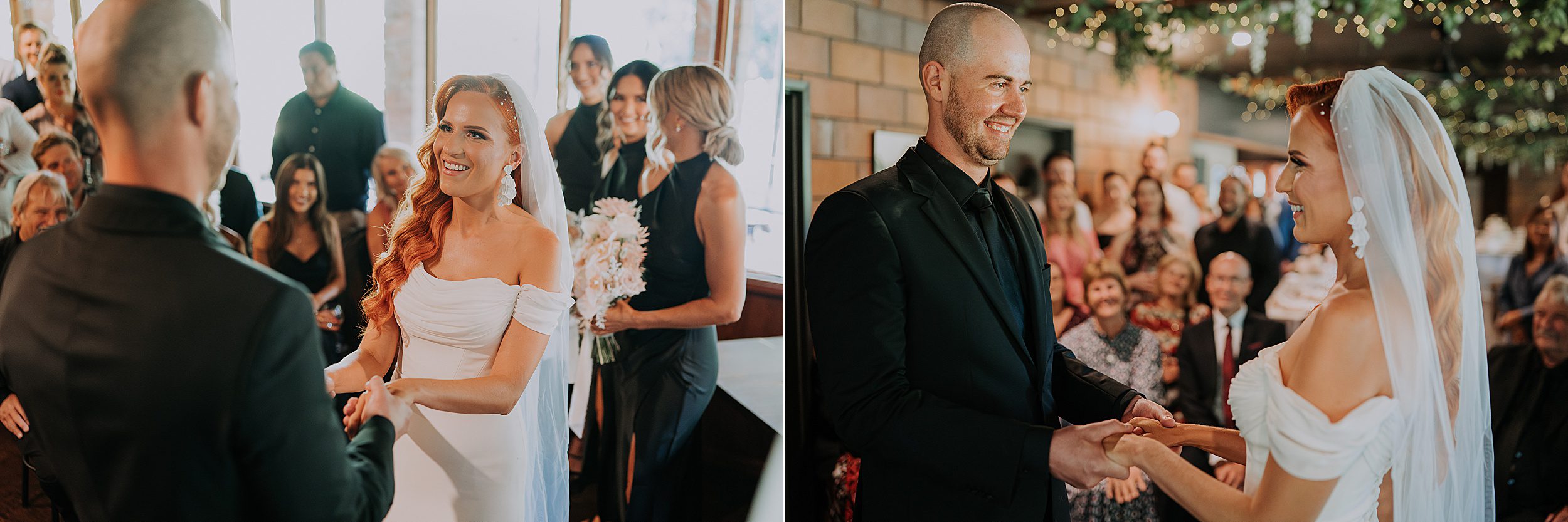 Malanda Lodge rainy wedding day indoor ceremony