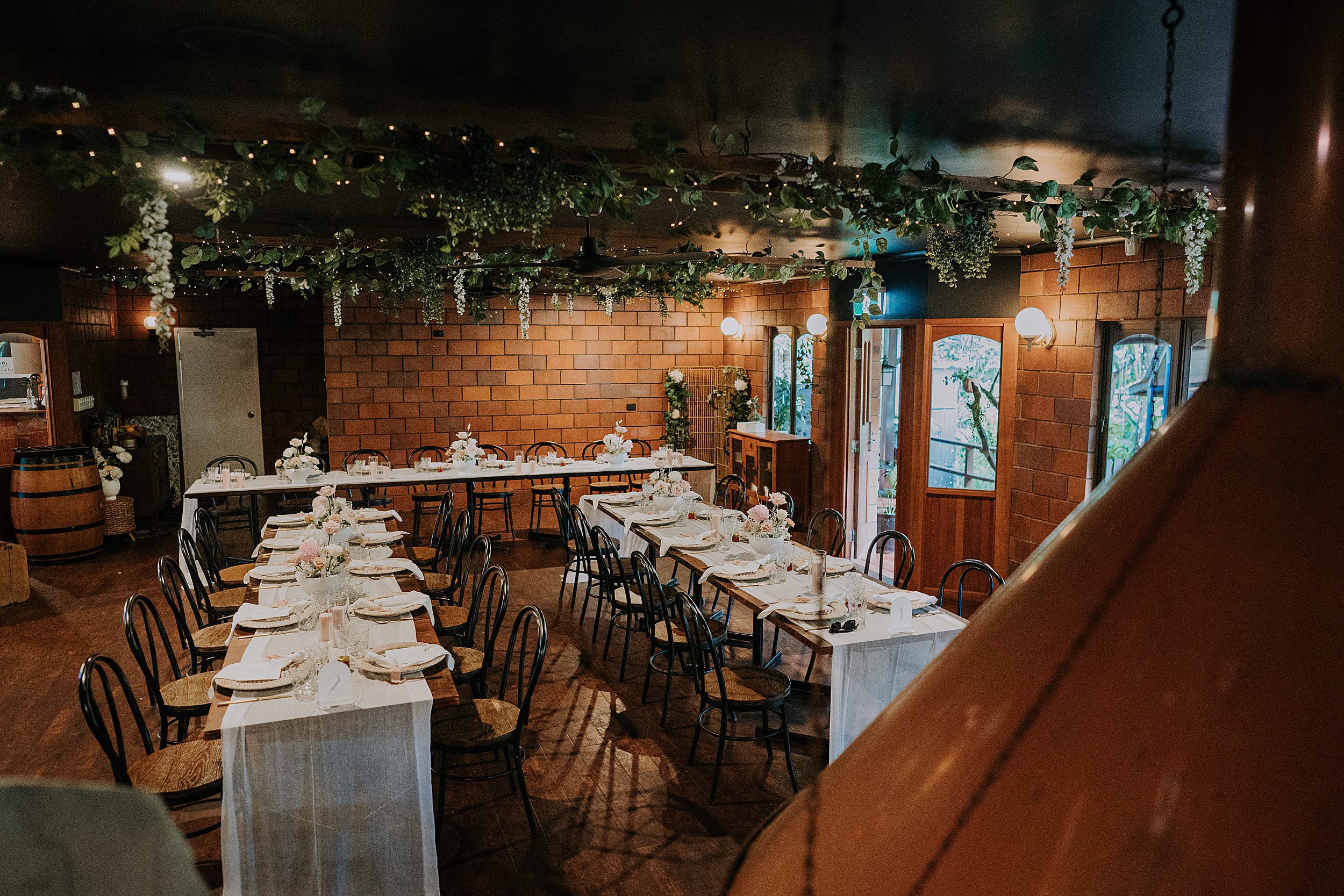 Reception setup at Malanda Lodge