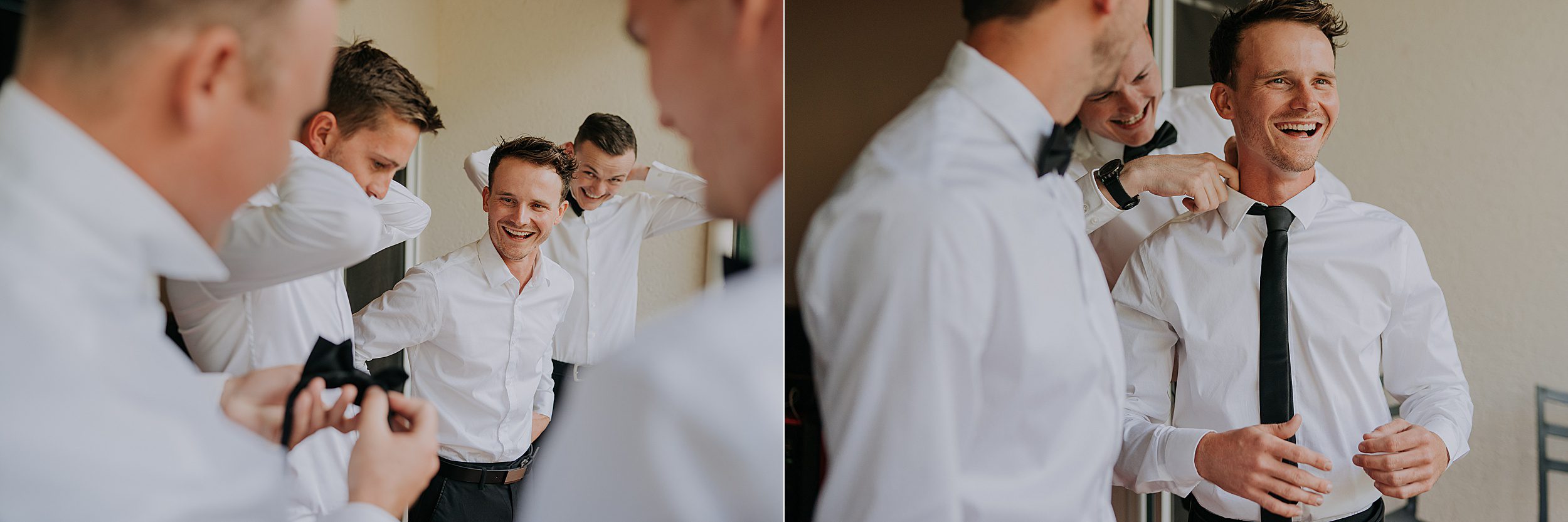Tinaroo Lake Resort groom preparations
