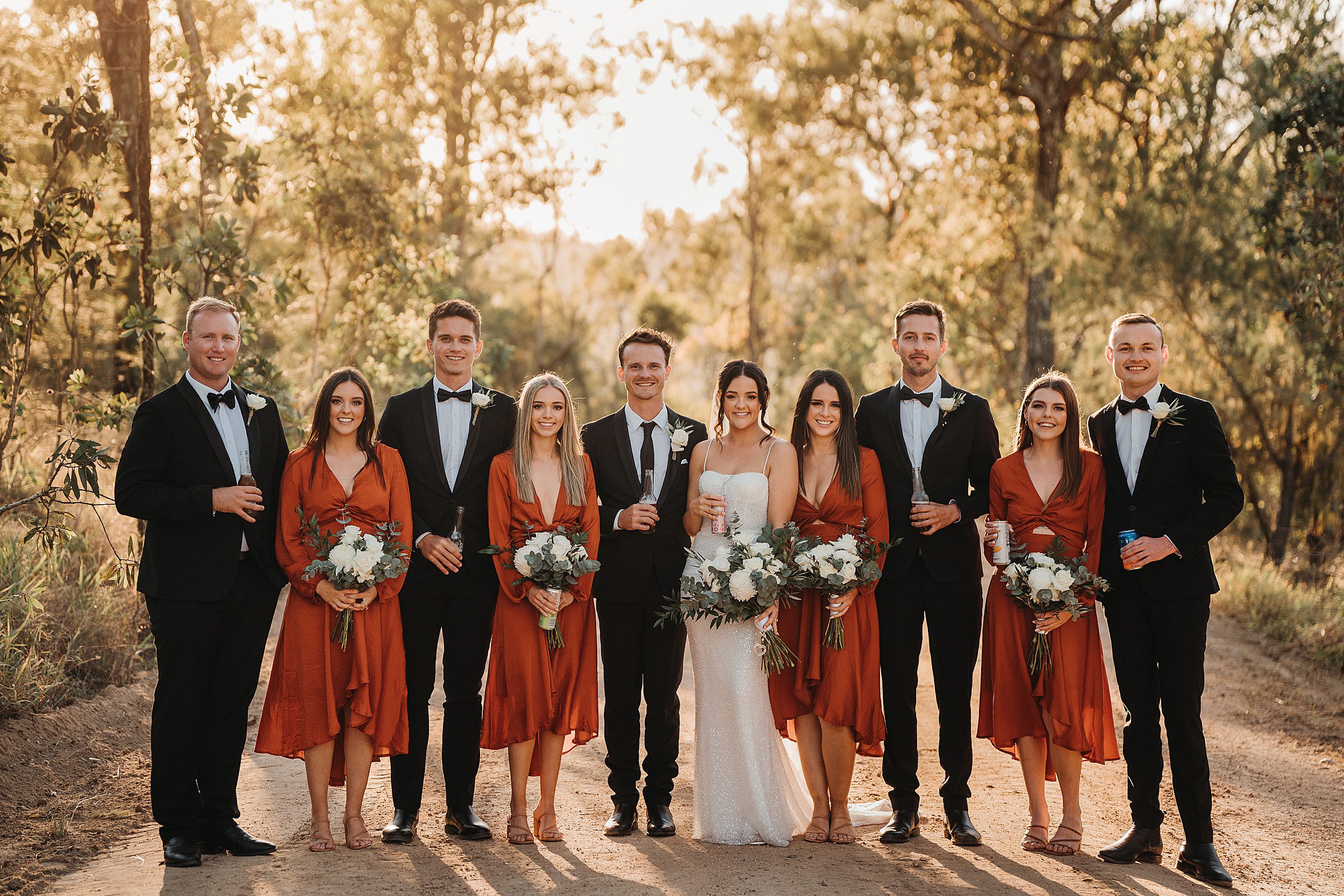 Tinaroo Lake Resort wedding party location photos