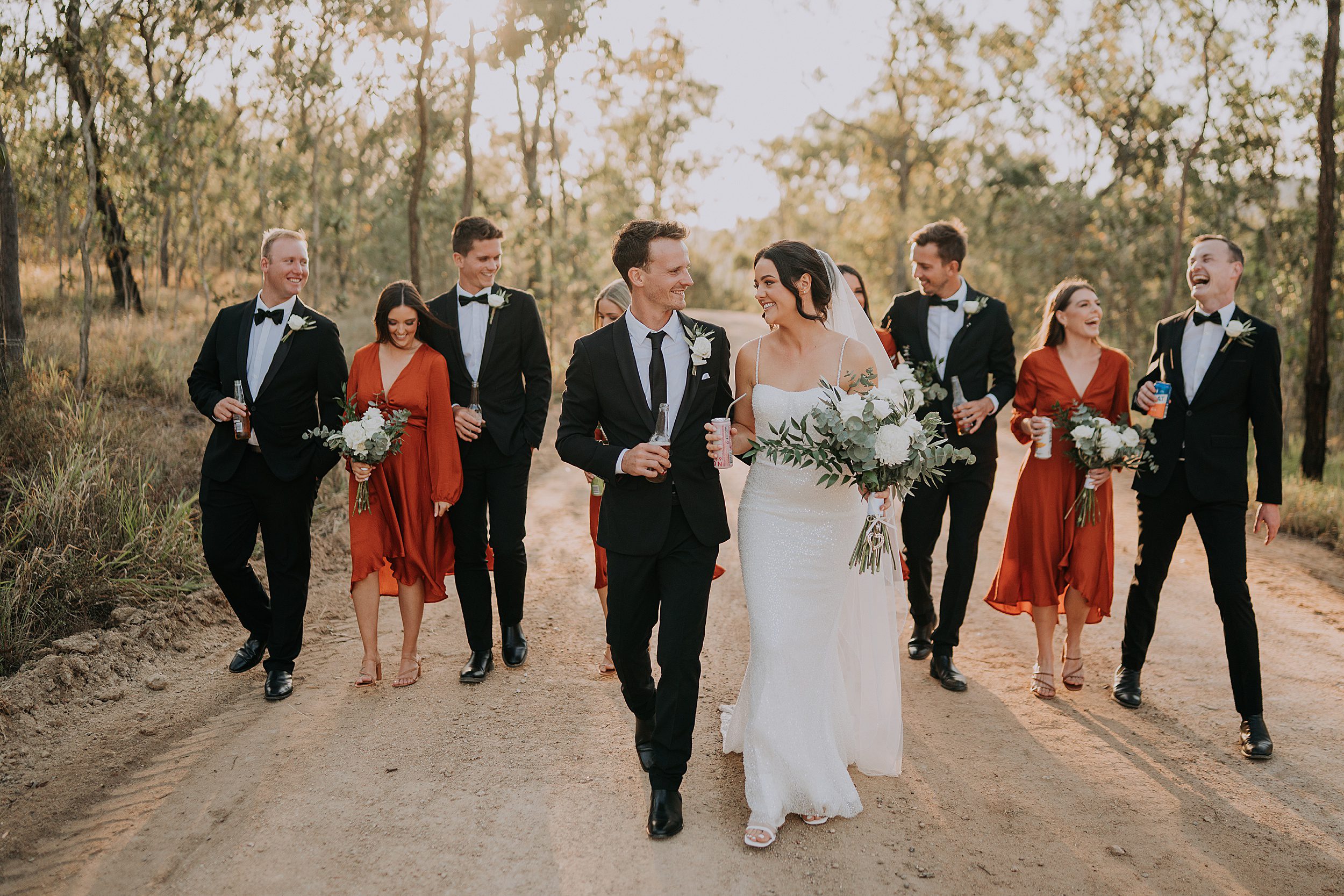 Tinaroo Lake Resort wedding party location photos