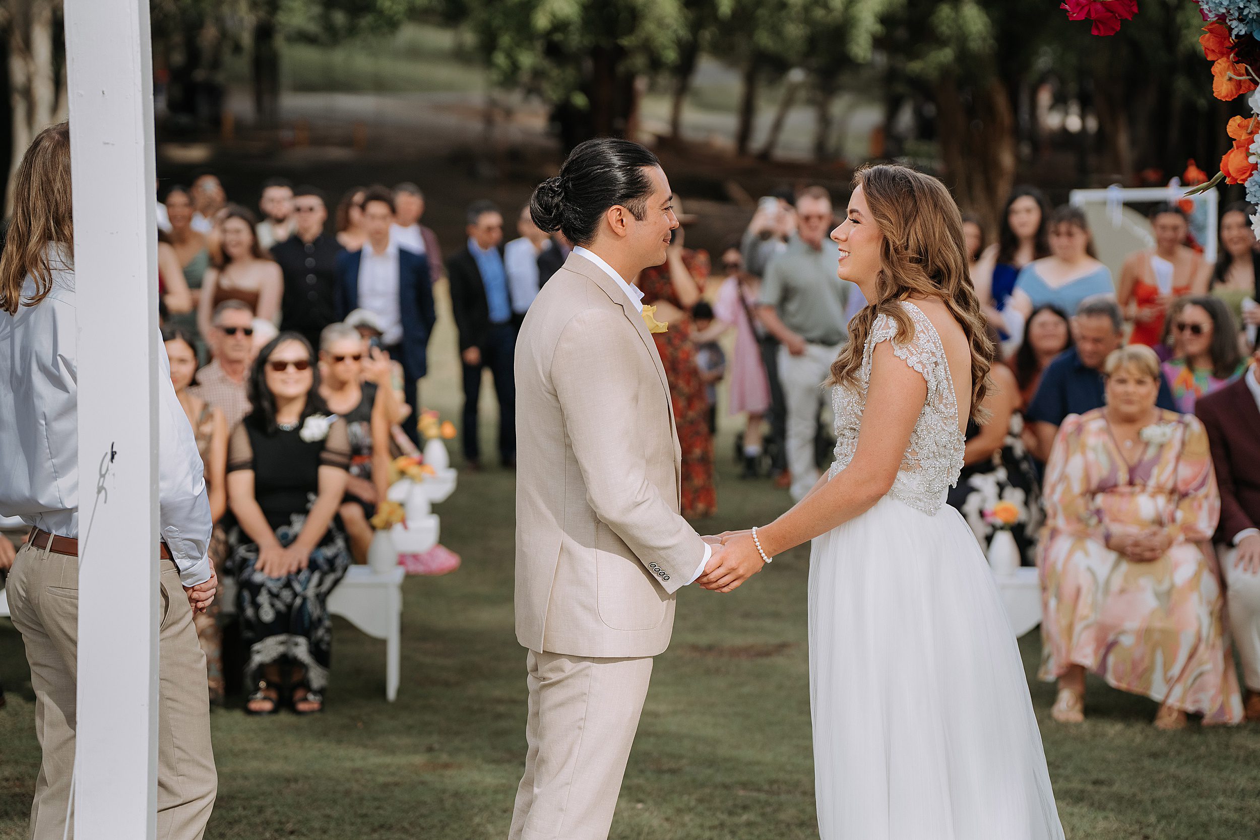 Rex Smeal park wedding ceremony