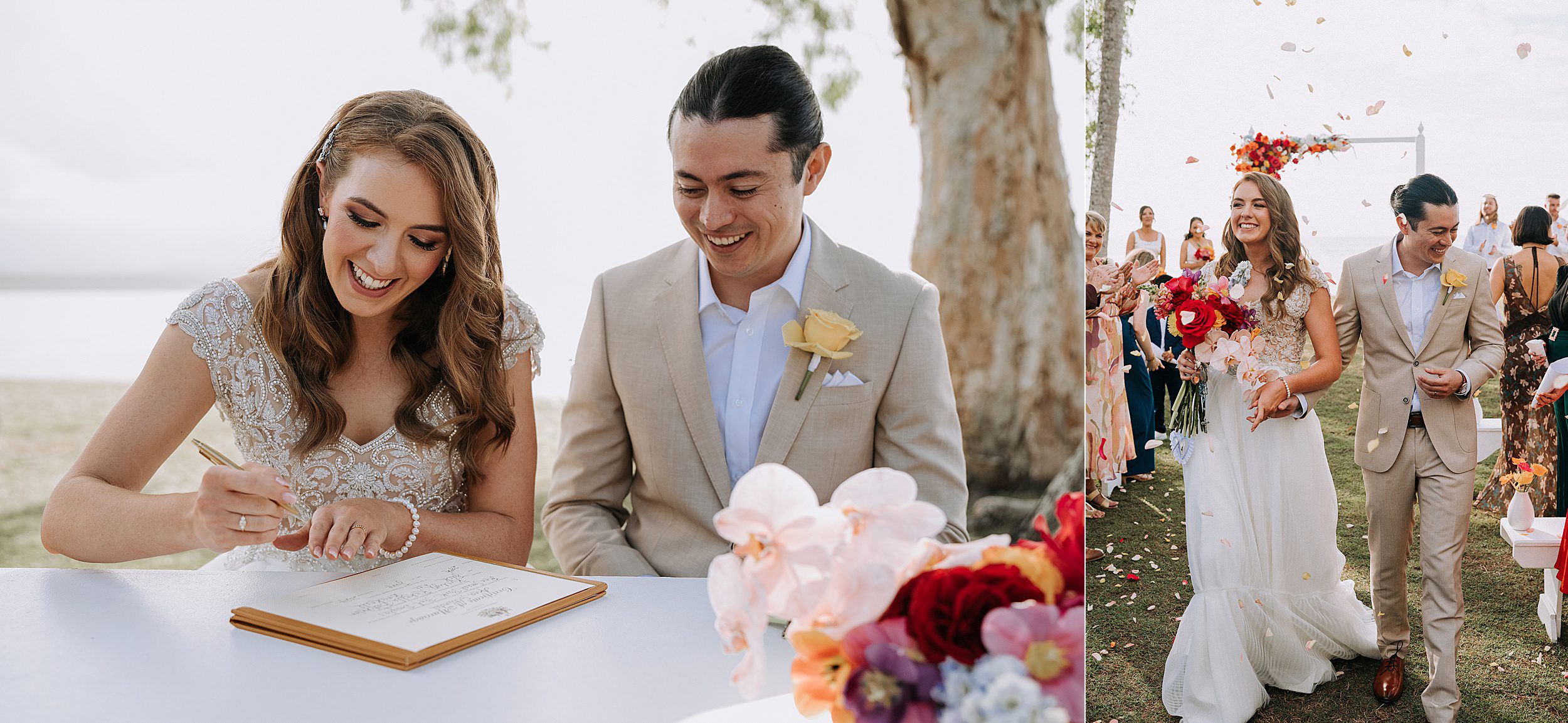 Rex Smeal park wedding ceremony