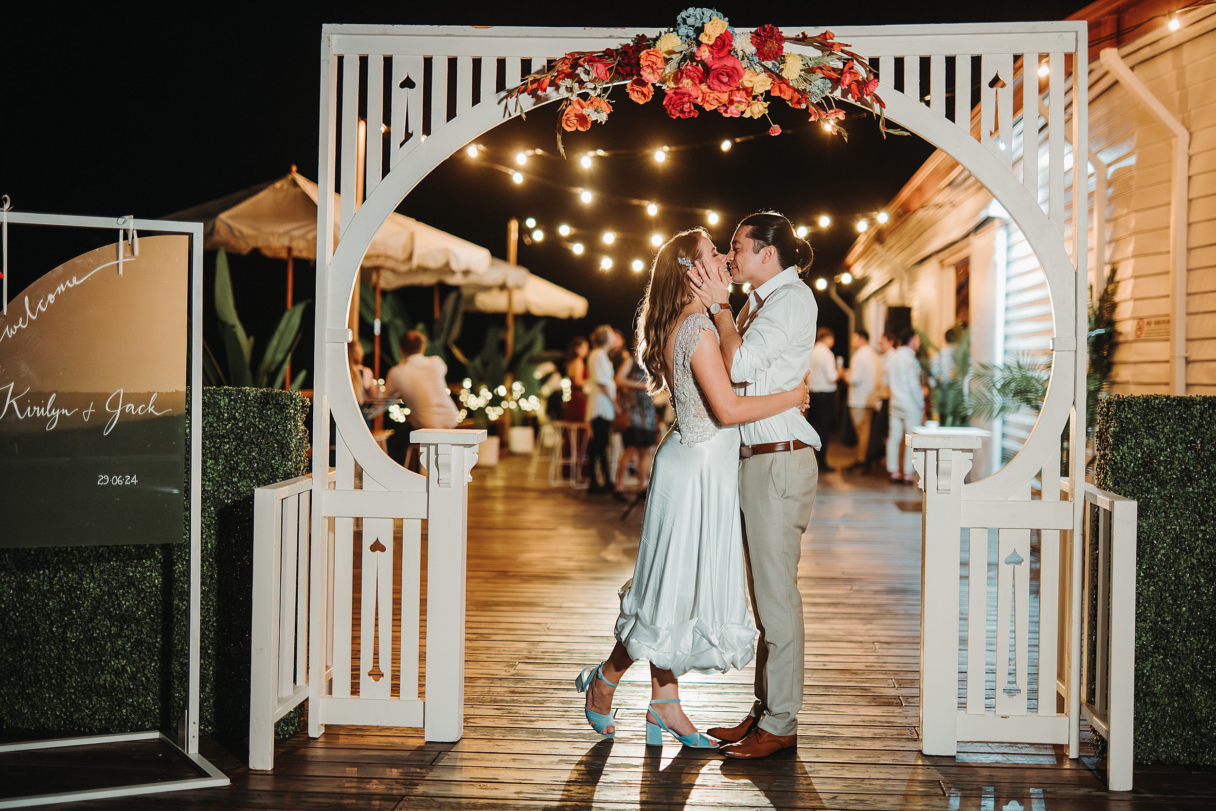 Sugar Wharf Port Douglas wedding night photos