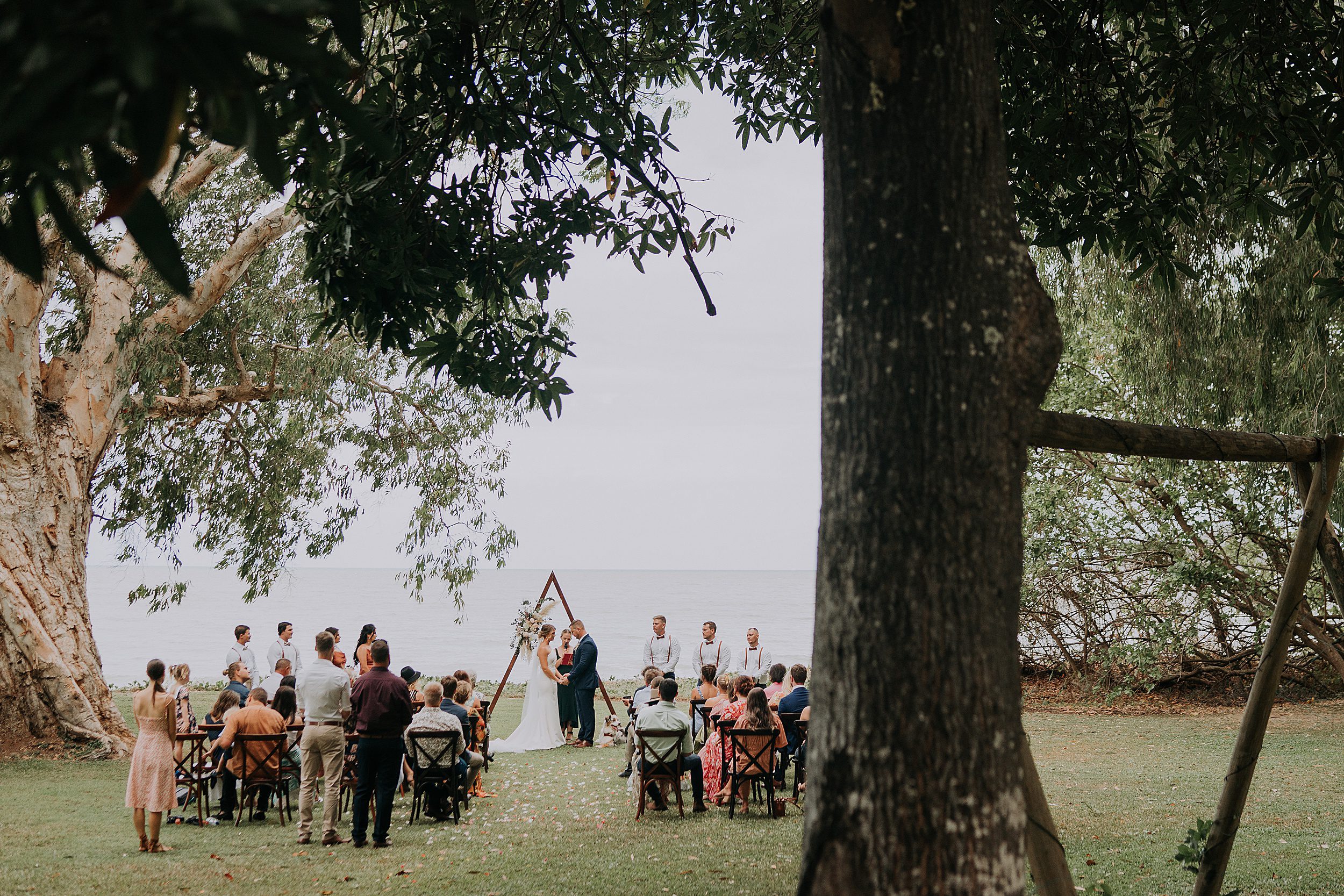 Ellis Beach Yacht Club wedding ceremony
