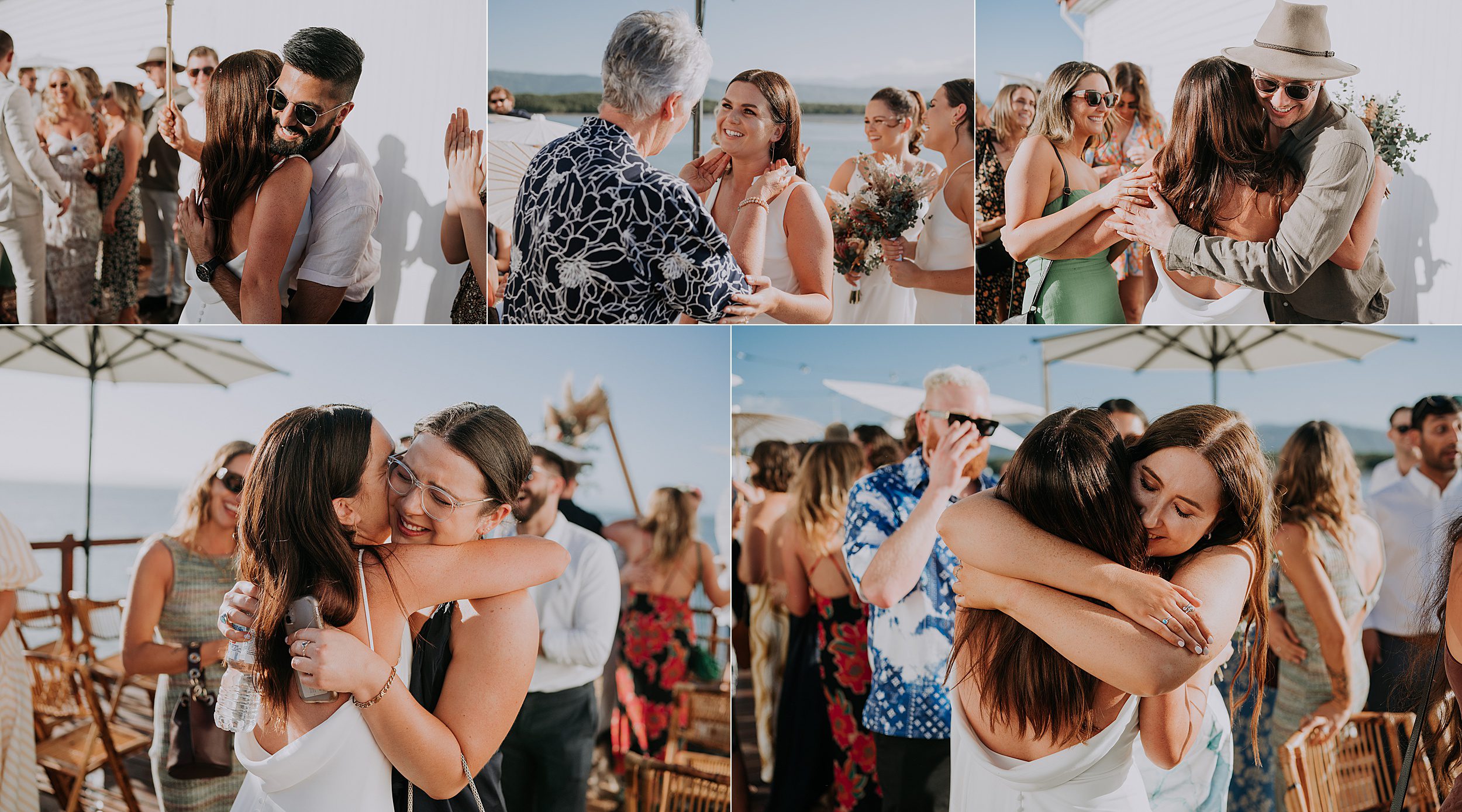 wedding ceremony setup on deck at Sugar Wharf Port Douglas