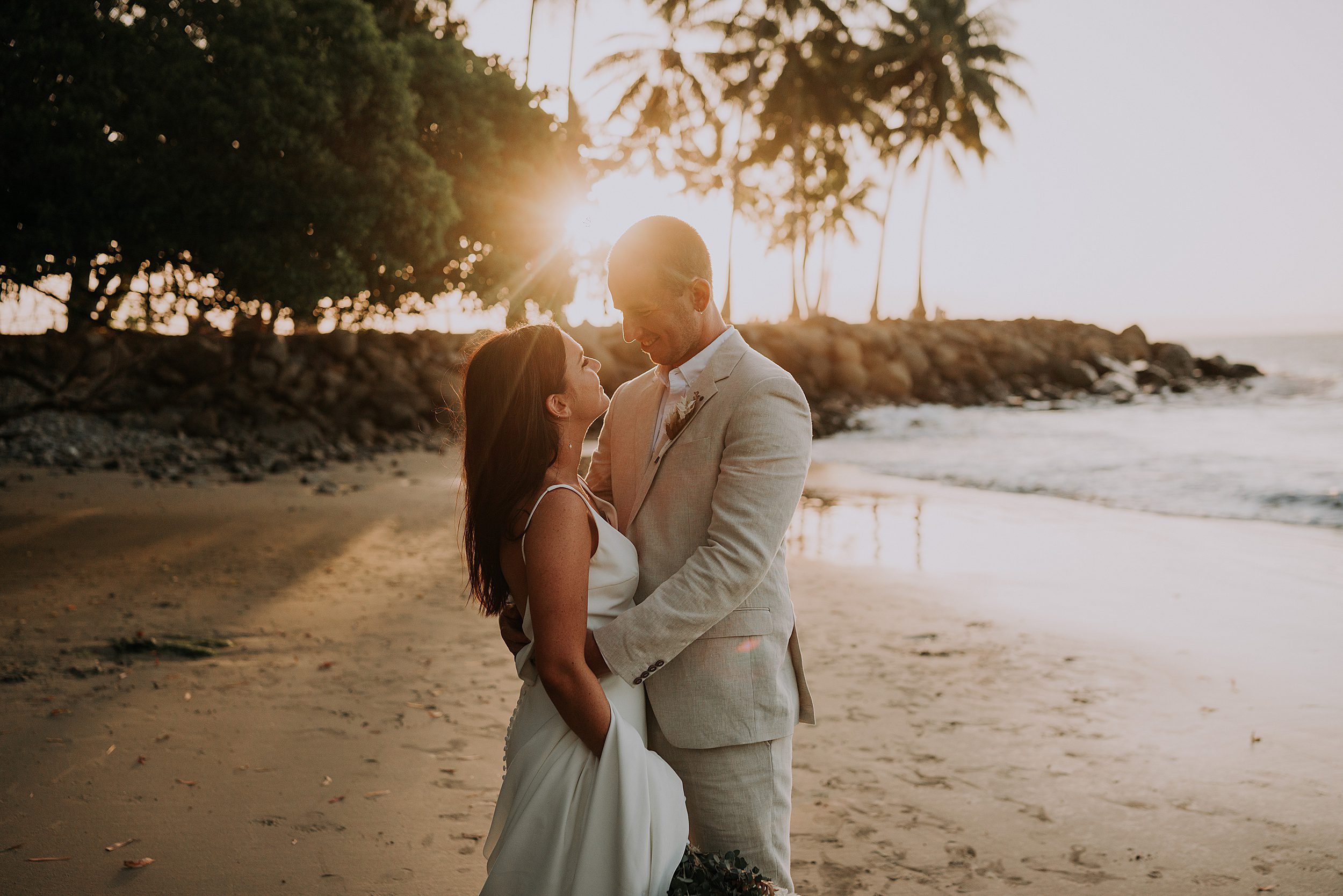Port Douglas wedding photography golden light