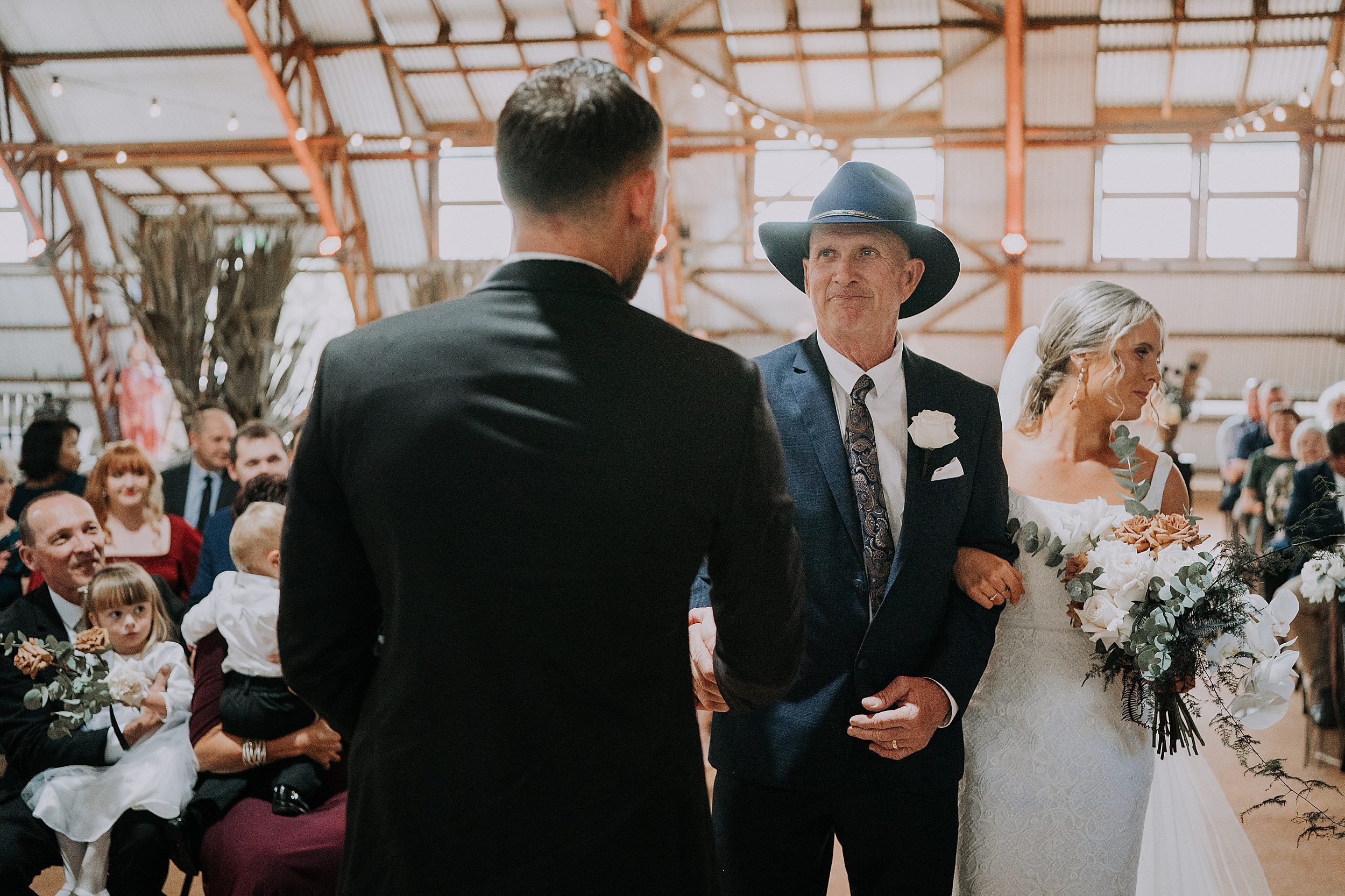 wedding ceremony inside Rocky Creek Igloo Yungaburra
